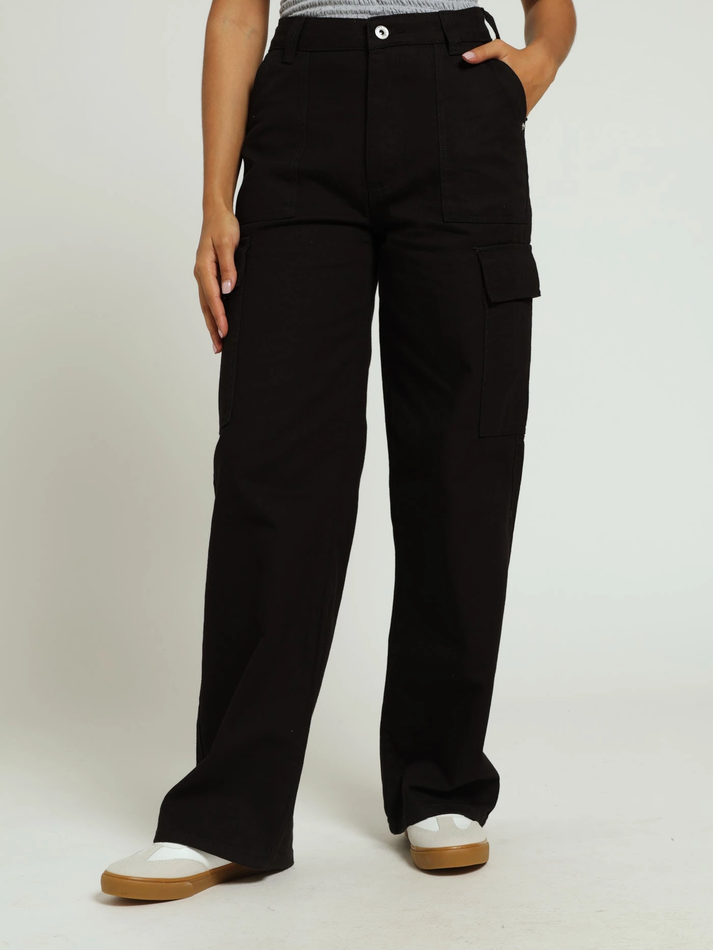 Lamb Chop Pants - Black Sporty Comfort Wear Compact Storage