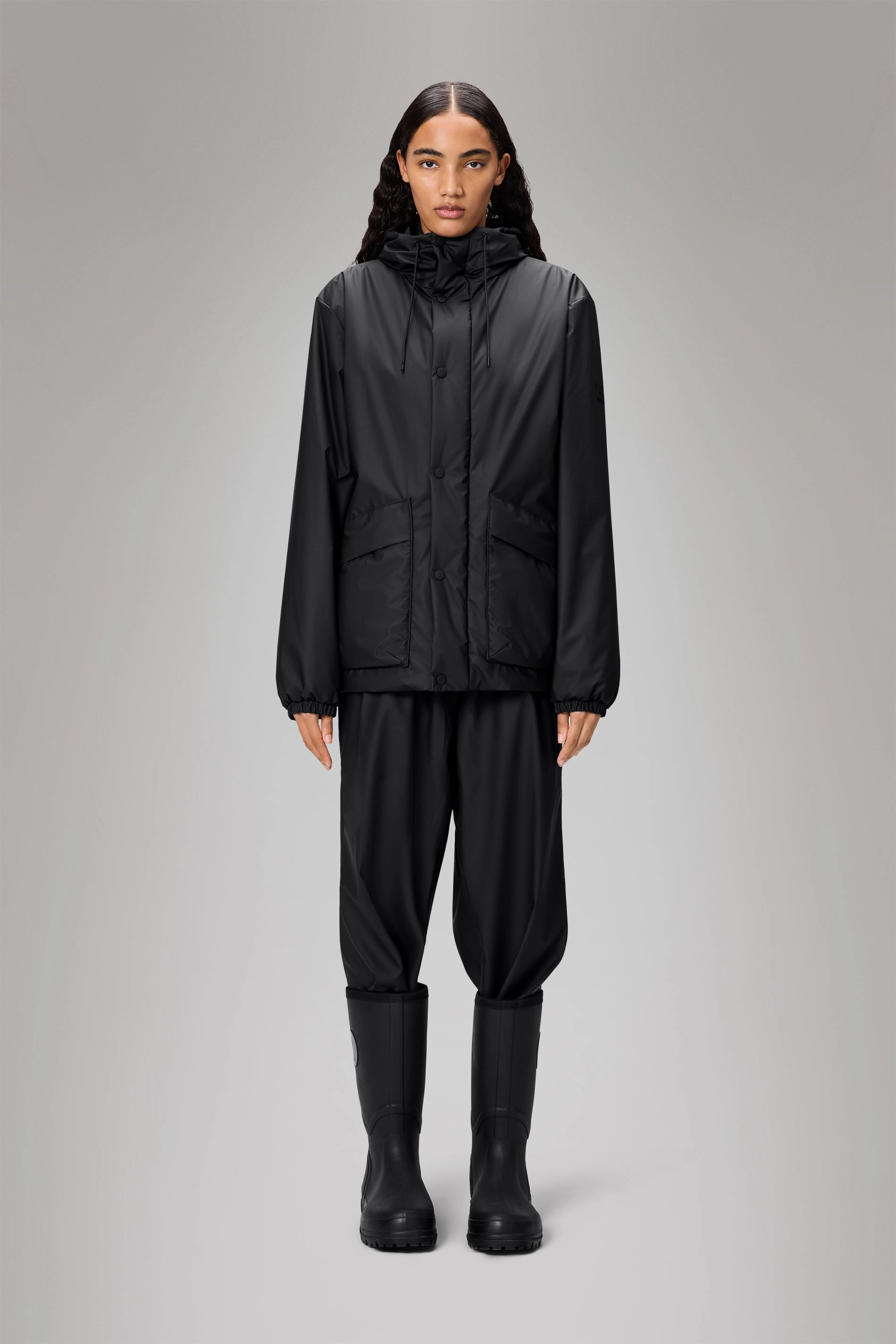 UV Protection Finish Clean Minimal Look Lohja Insulated Cargo Jacket