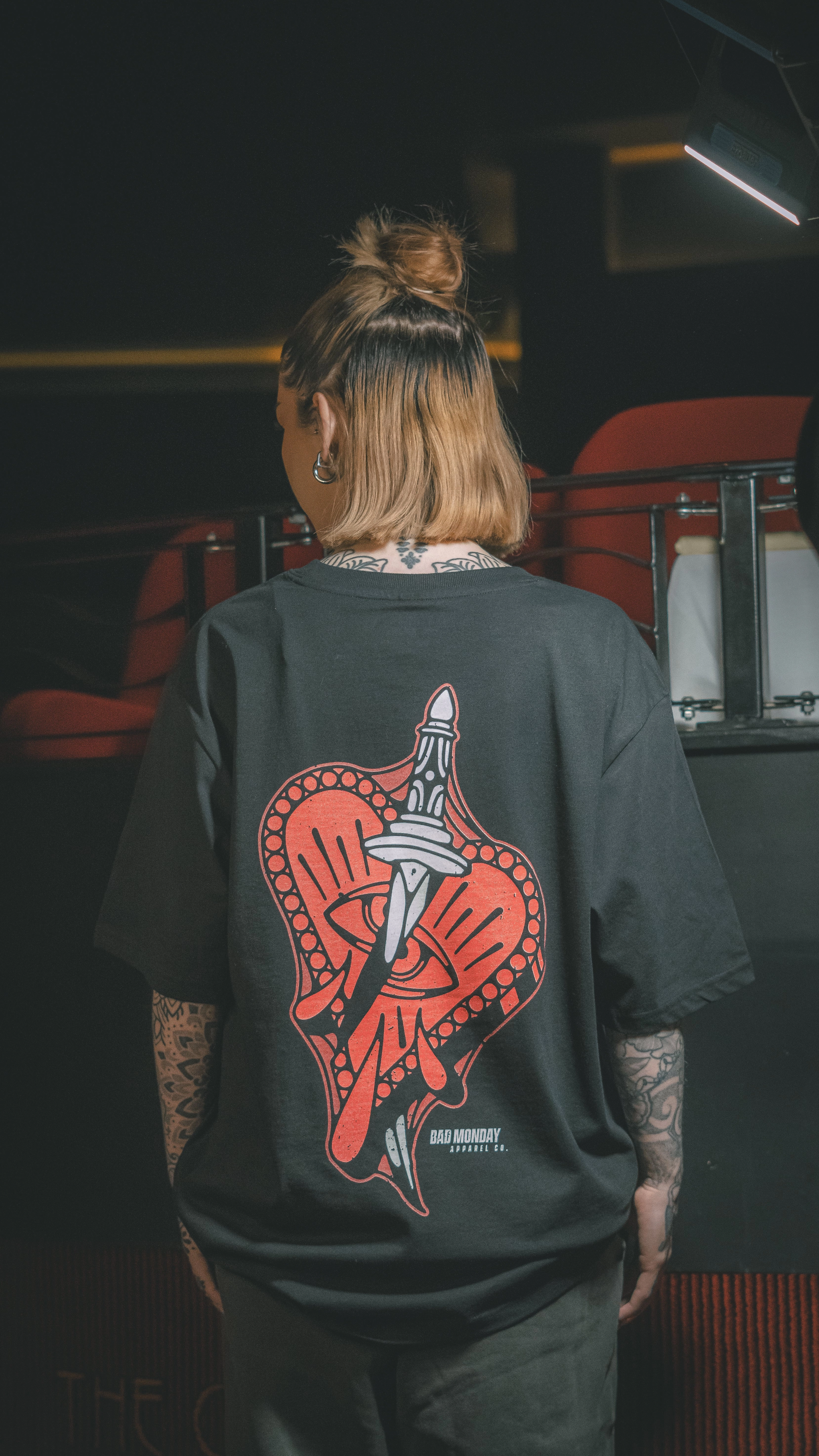 Heartbreak Tee / Back Print PreShrunk Fabric