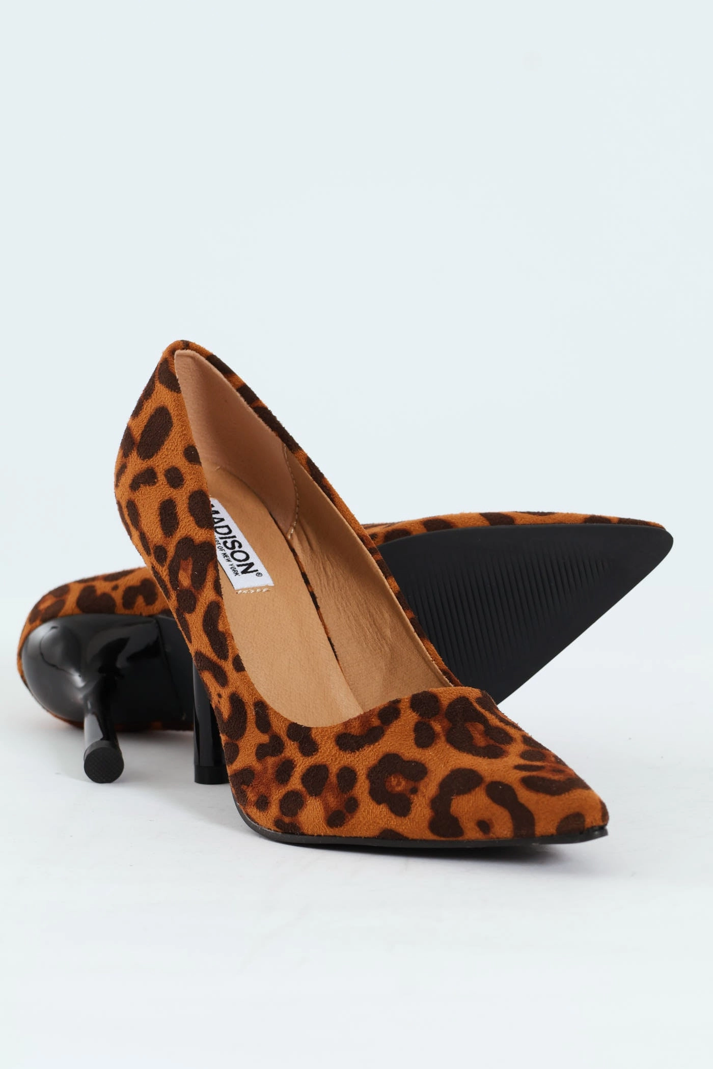 Pointed Toe Court Stiletto Heel - Animal Print Fashion Heels for Party Stretchable