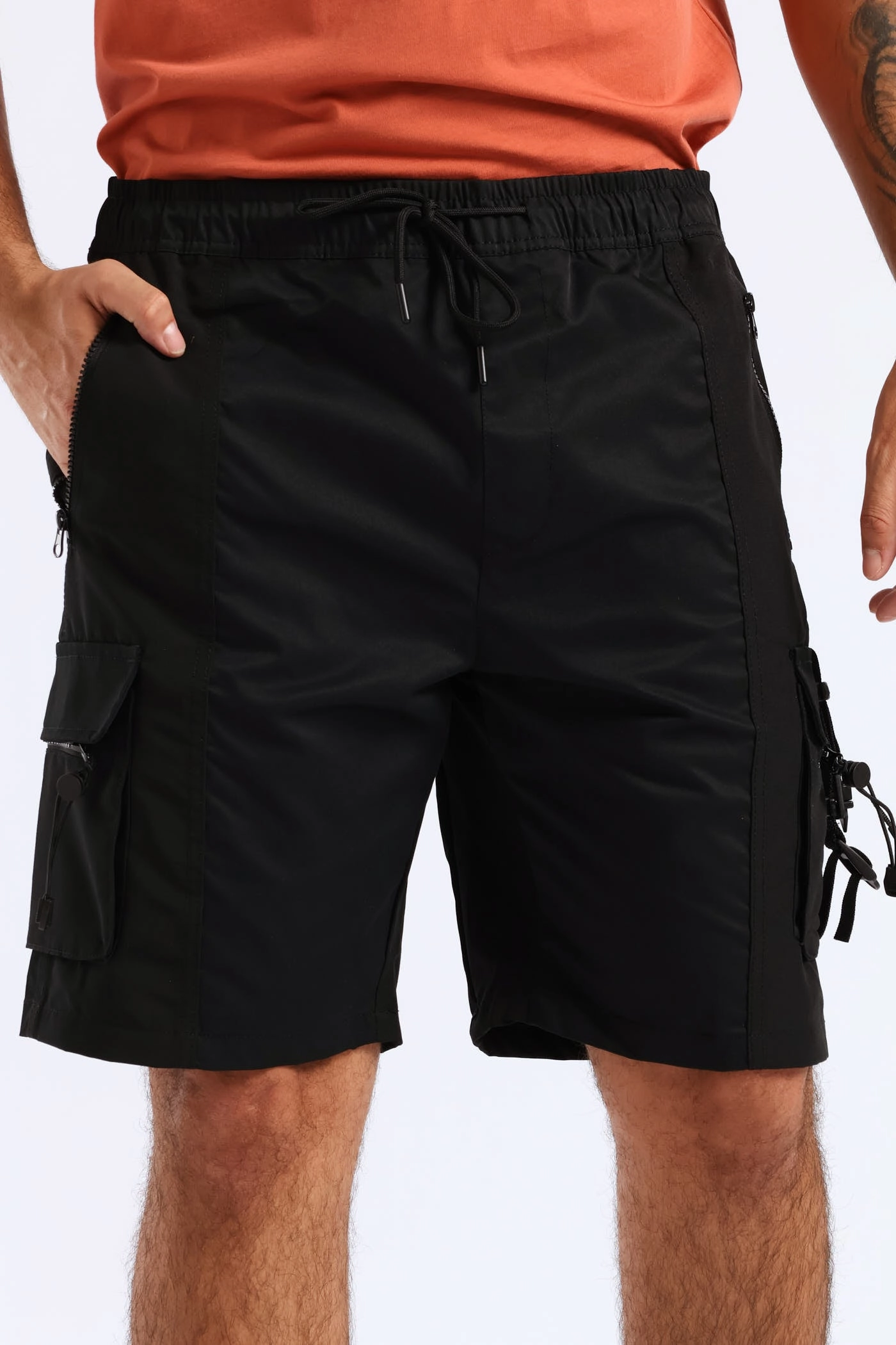 Move Friendly Easy Breezy Light Weight Cargo Strap Short - Black