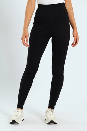 Ponte Legging - Black Performance Design Fit Tailored Wear