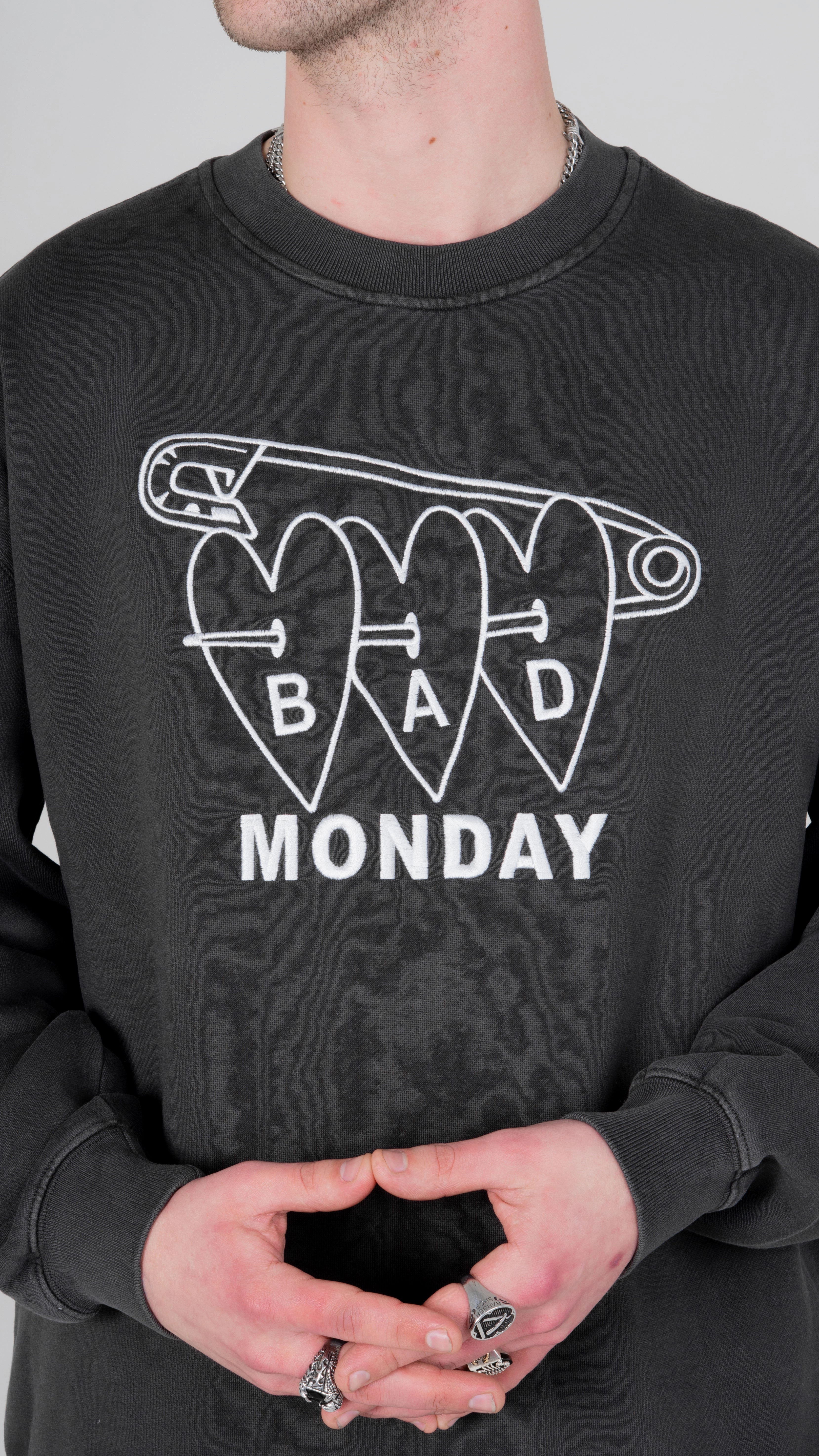 Airflow Ventilation System Zammit Pin Embroidered Sweater