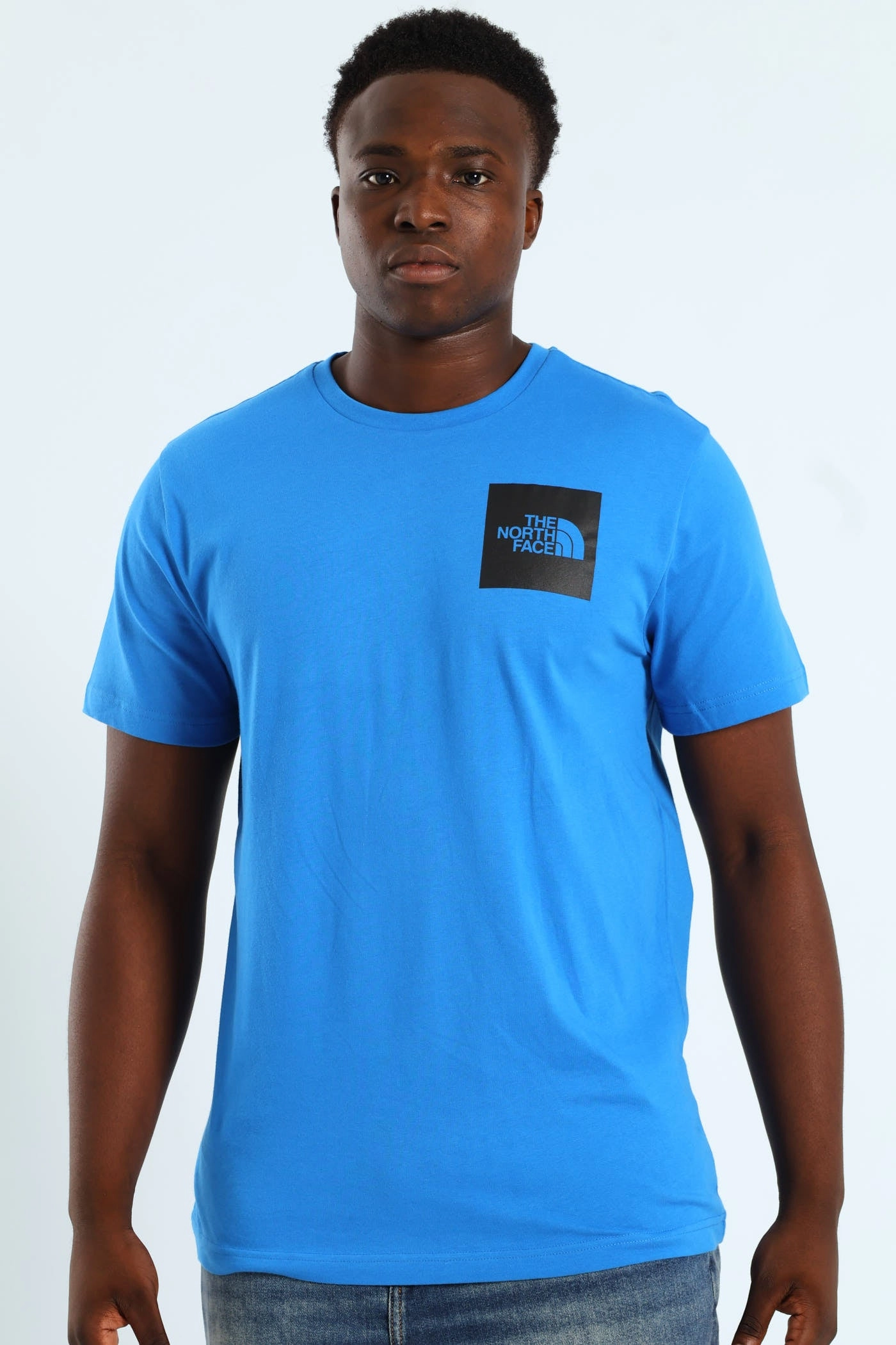 Bold and Comfortable Active Lifestyle Short Sleeve Fine Tee - Blue