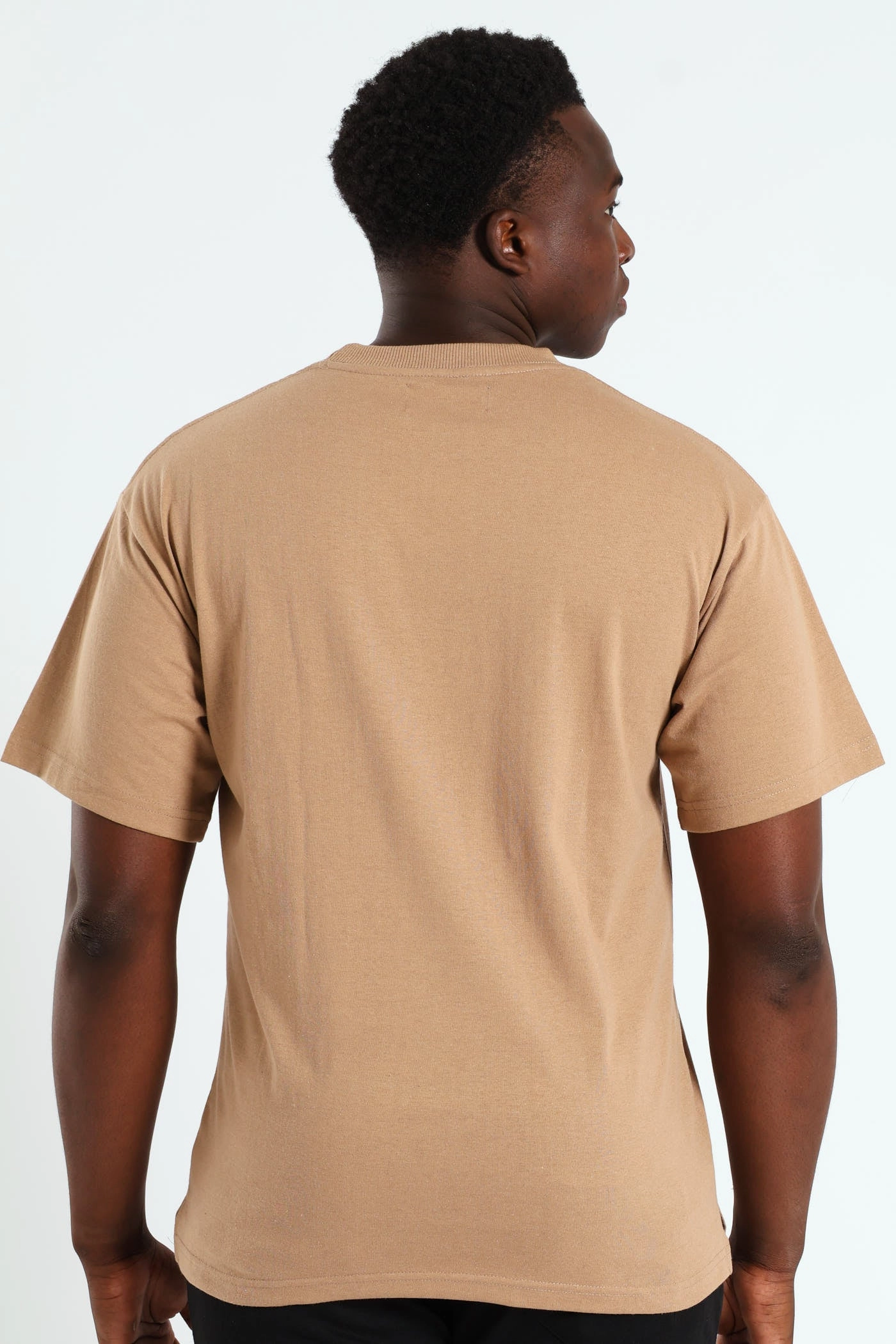 Logo Oversized Label Tee - Tabacco LightweightBlend