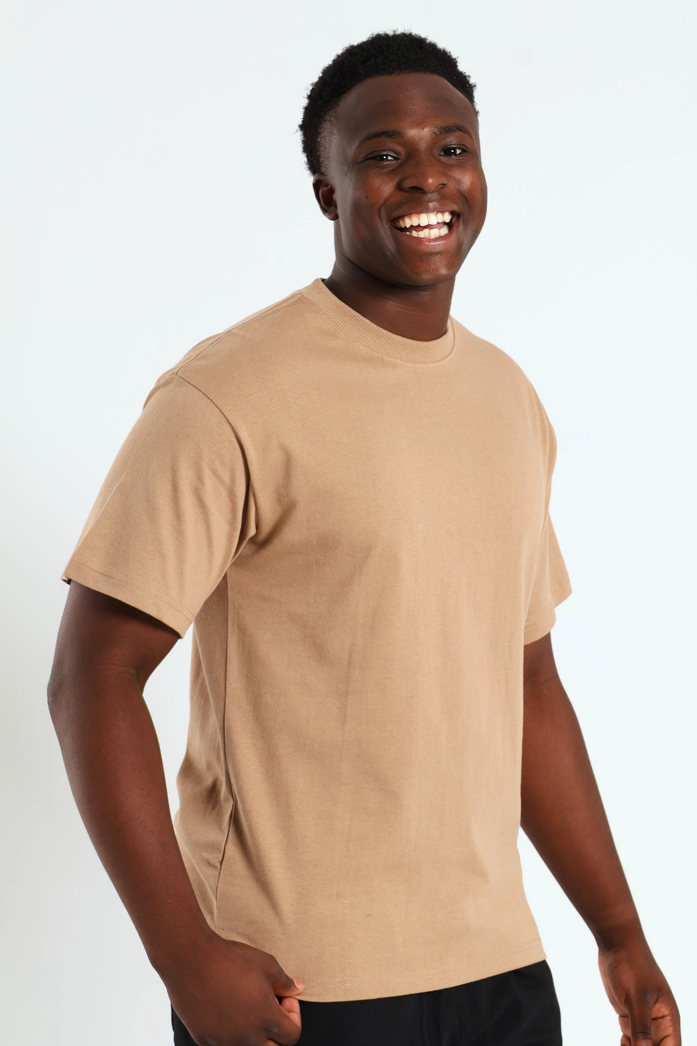 Logo Oversized Label Tee - Tabacco AntiStaticFinish