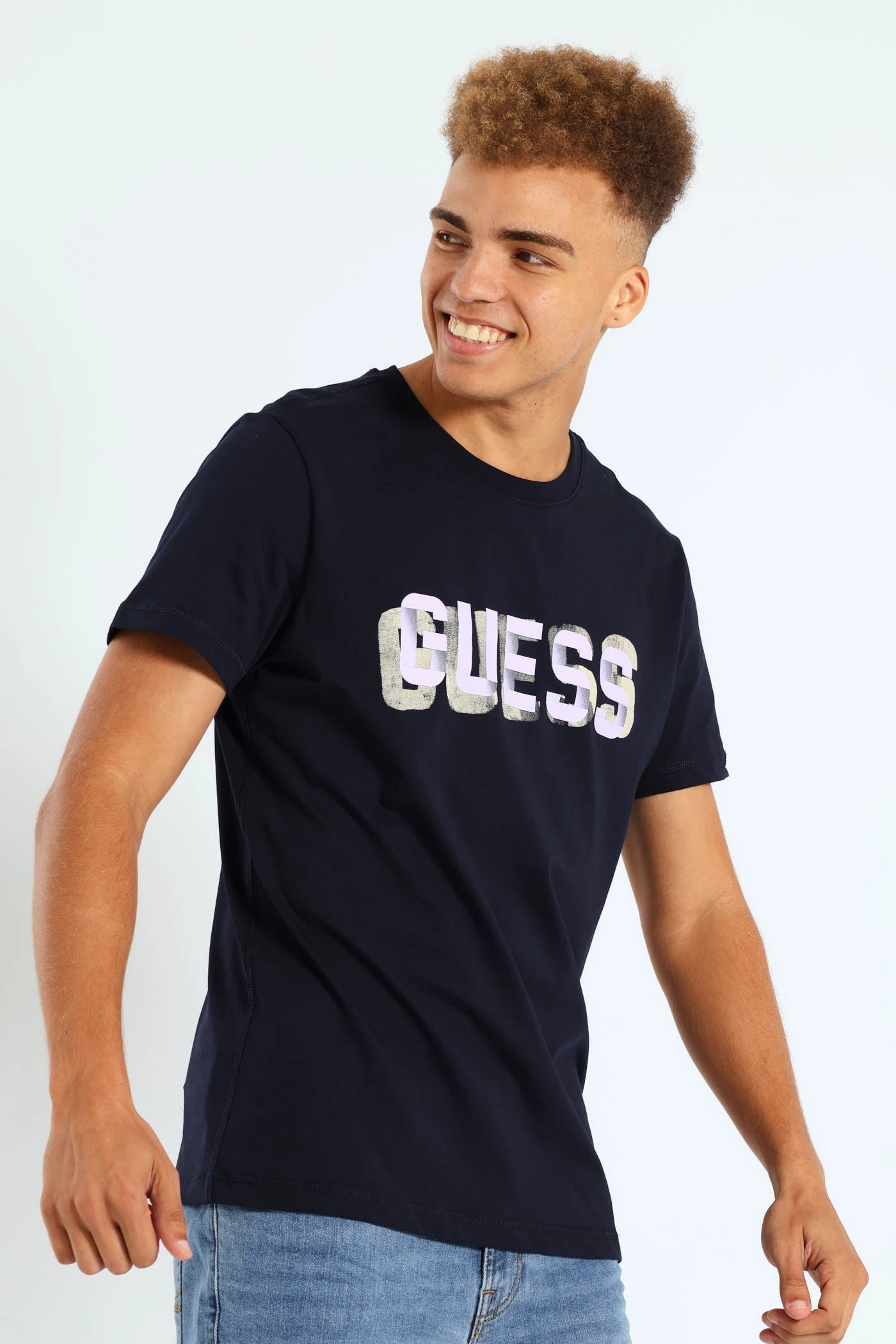 Pocket Reinforcement BioBased Fibers Logo Tee - Blue