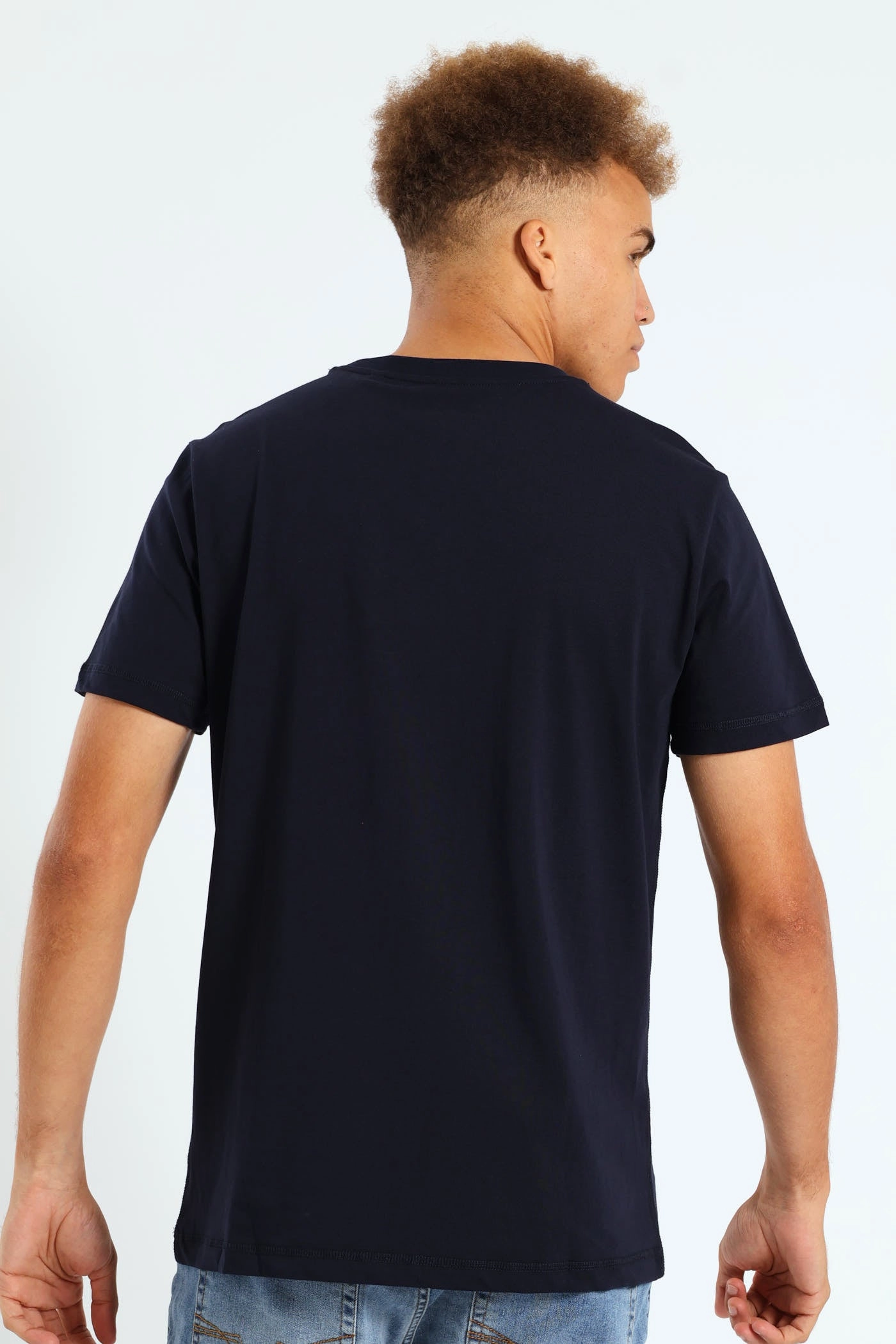 Logo Tee - Blue MinimalistDesign Travel Comfort Style