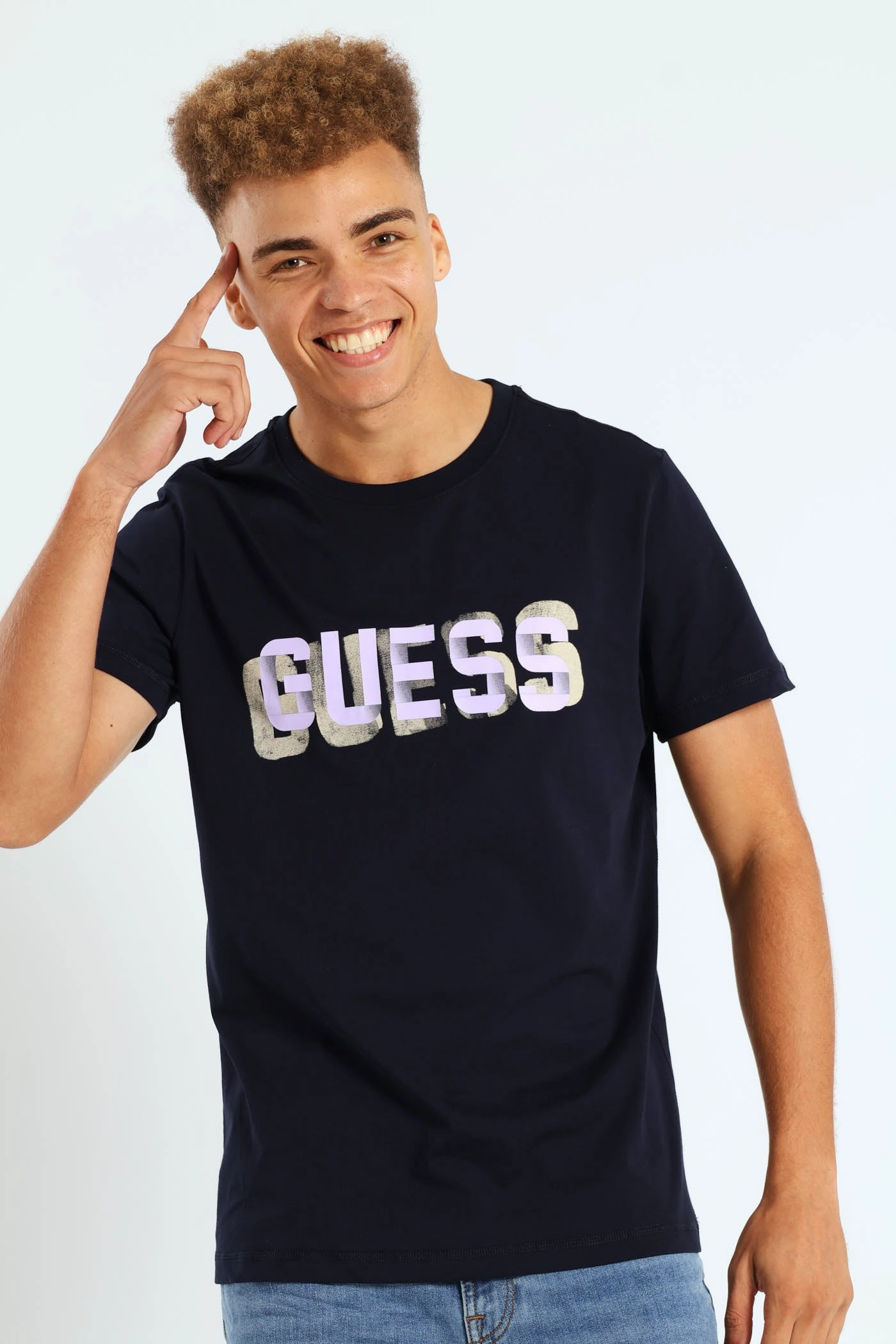 Logo Tee - Blue Minimalistic Wear