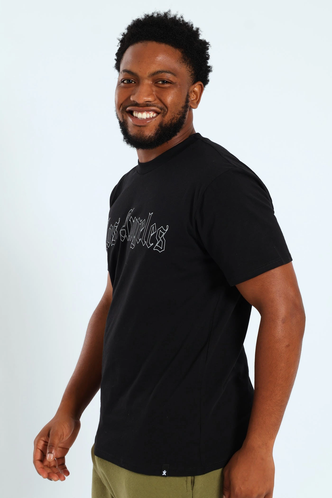 Elderly Comfort Comfy Essentials Wear Basketball Front & Back Printed Tee - Black