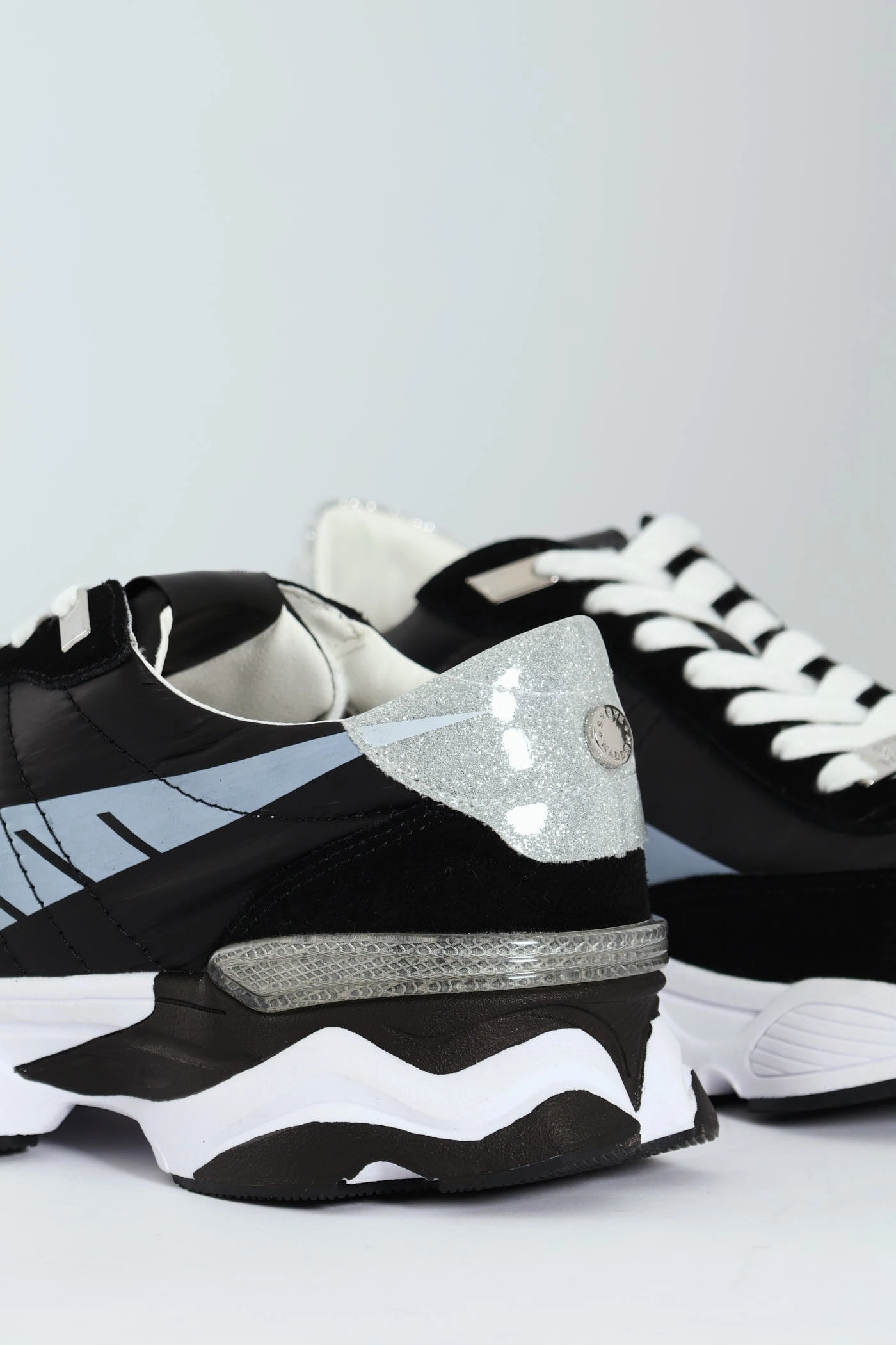 ZipUp Setback Sportie Sneaker - Black/White