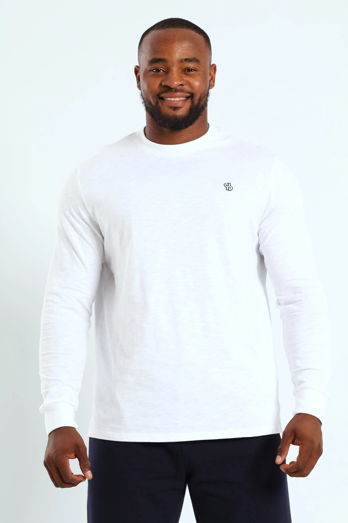 BreathableFabric Long Sleeve Slub Tee - White