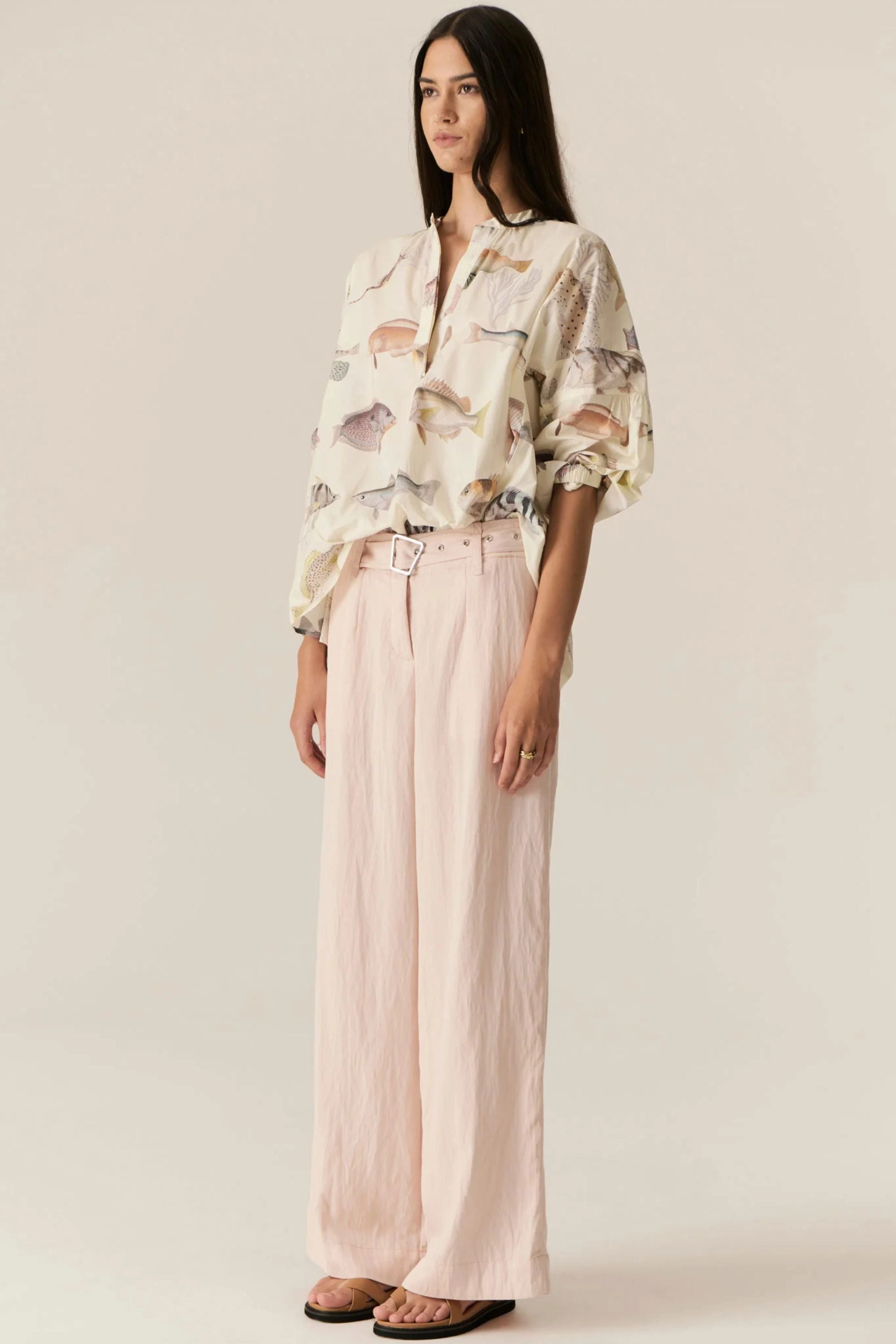 Tropical theme Cultural Inspired LOUP SHIRT - PP5585