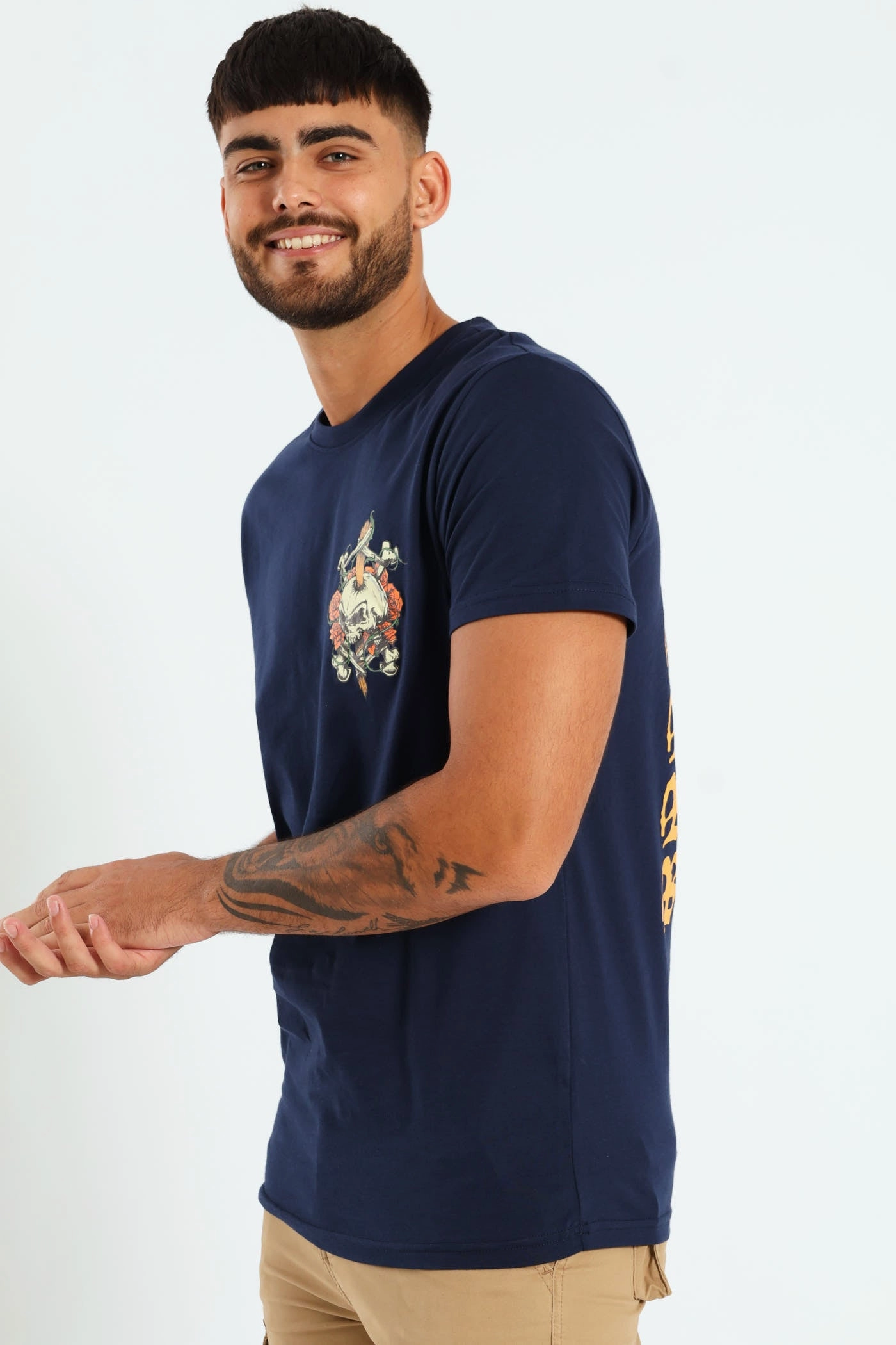 Love & Honour Tee - Navy Smart Comfort