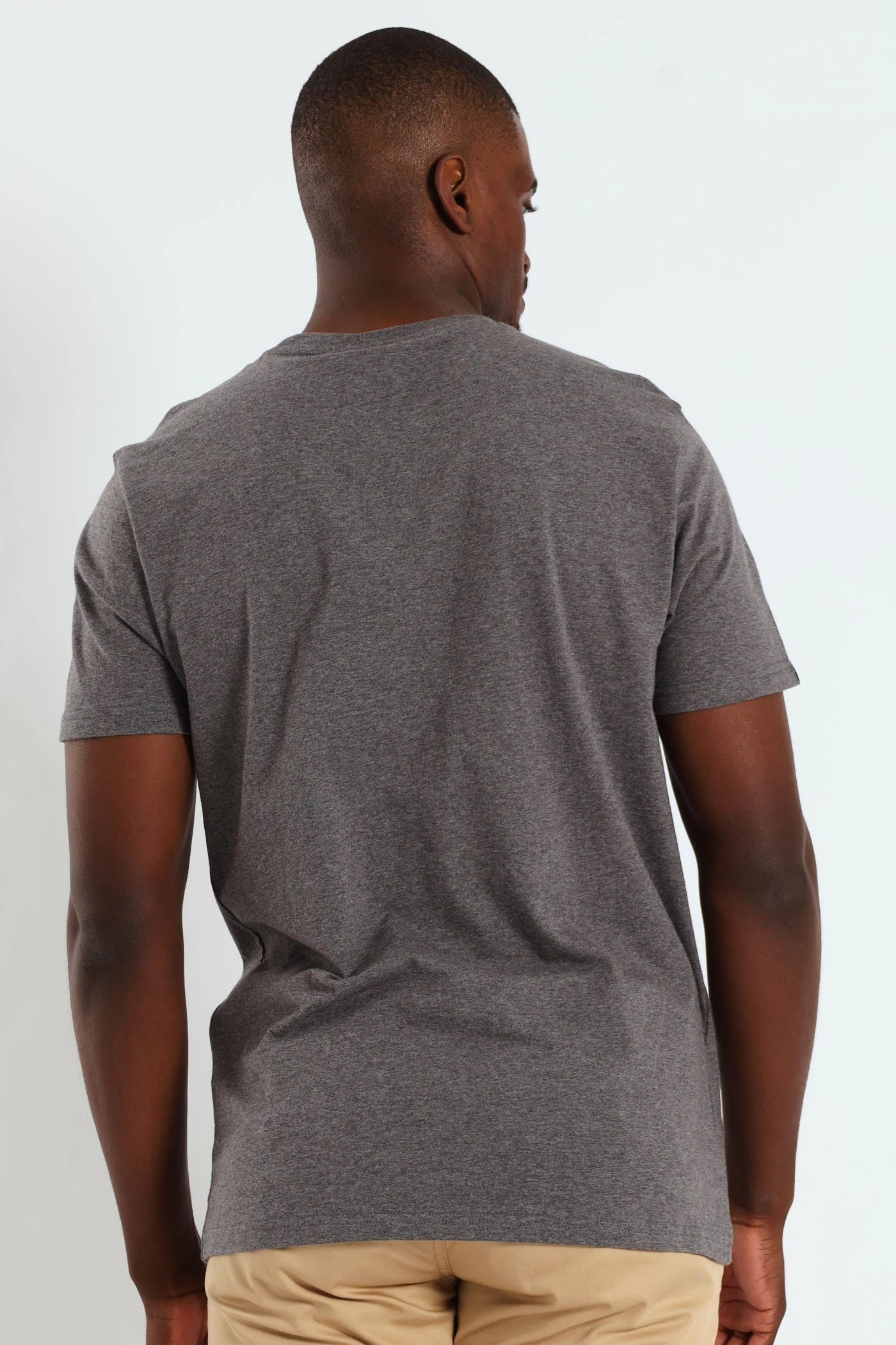 Lucus Tee - Charcoal Melange Non Irritating Tags