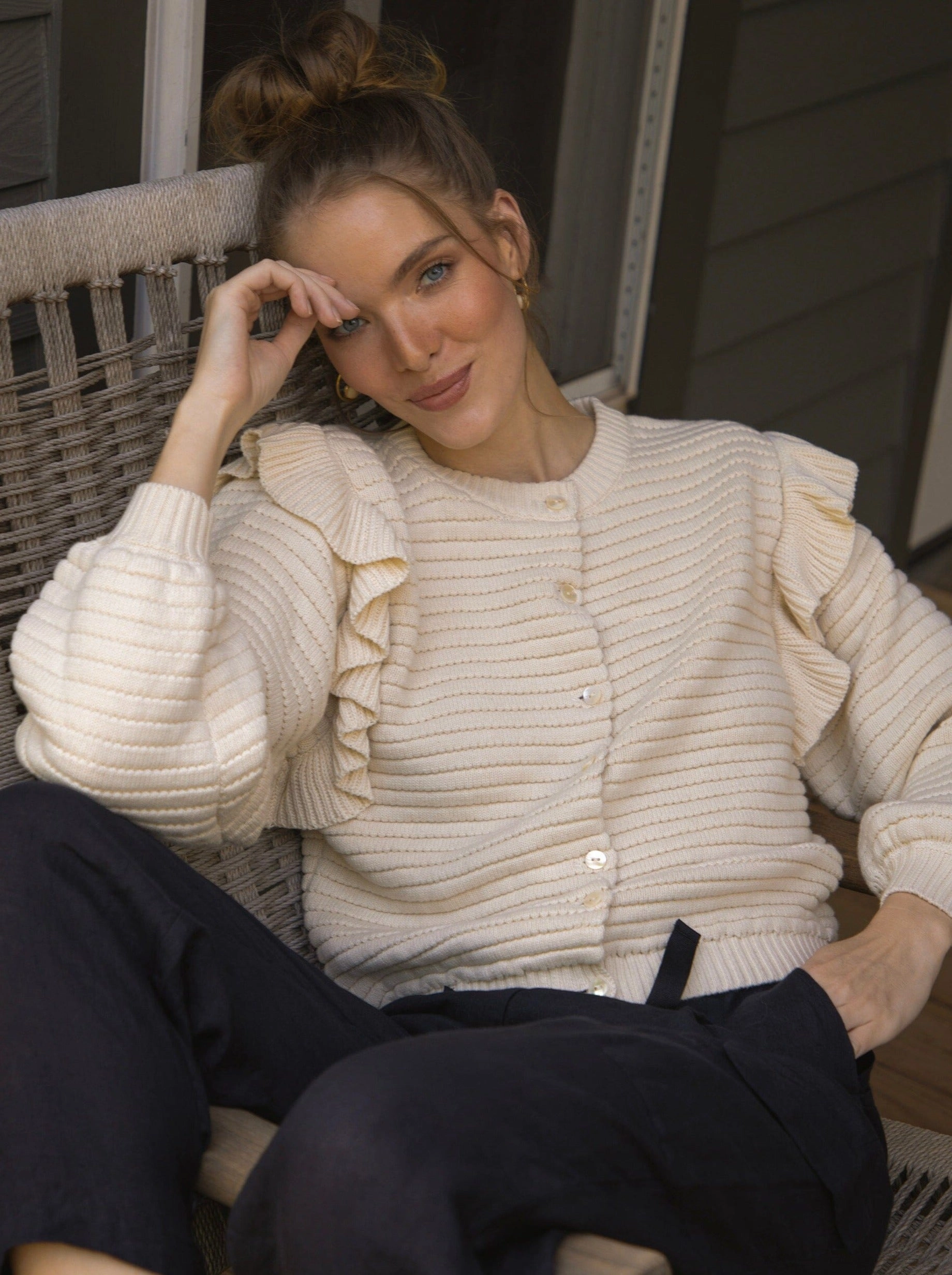 Soft Wear Maelle Cardigan - Ivory