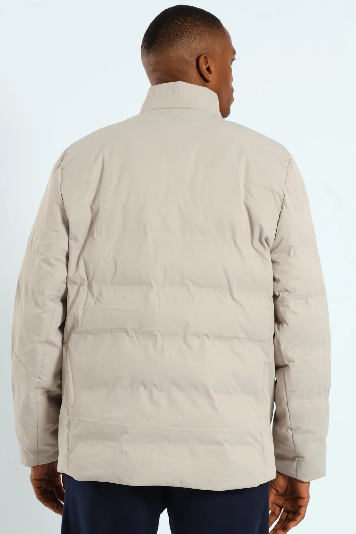 Mali Quilted Puffer - Light Grey Neutral palette LaserCut Vents