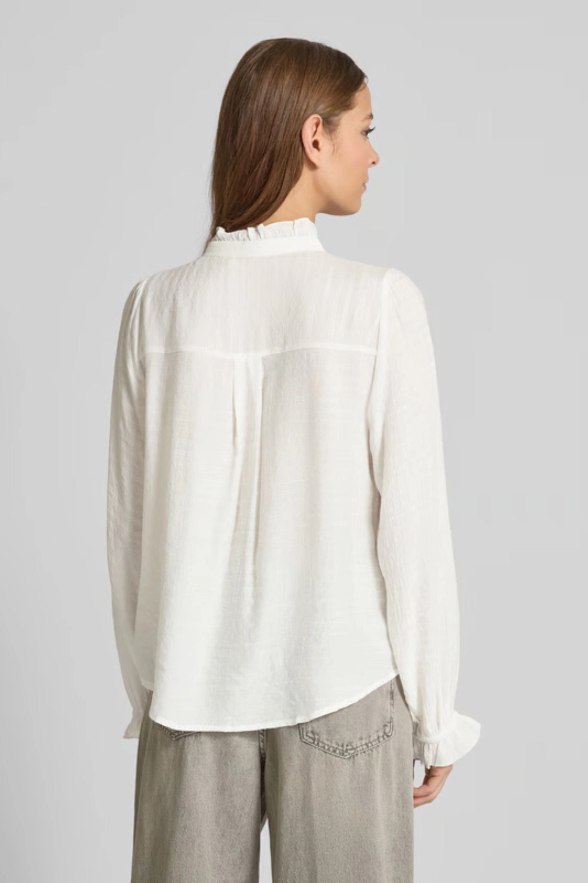 Stylish Detail Polished Placket ARIELLL SHIRT - 90062-1012