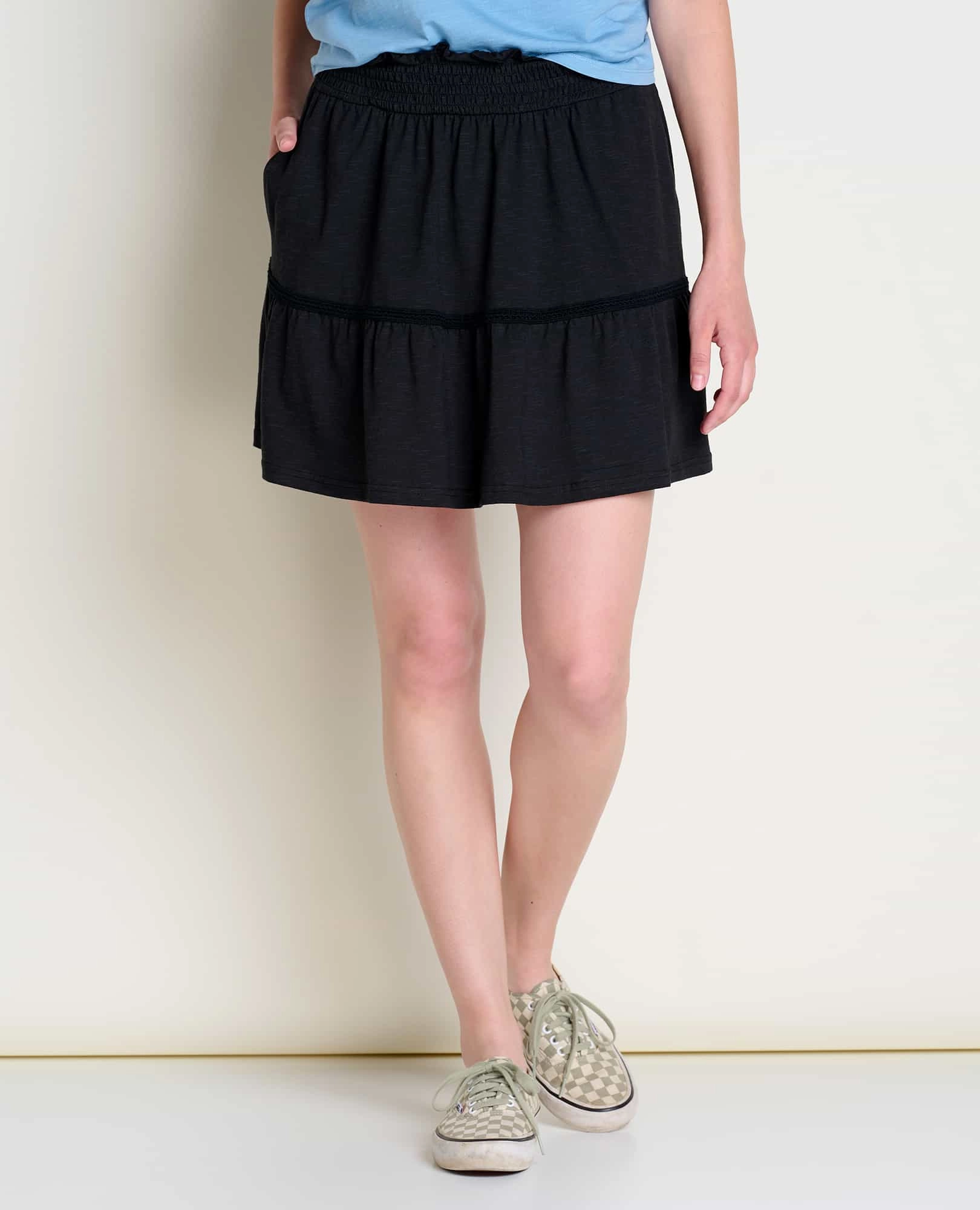 Marigold Ruffle Skirt Key Feature ribbed texture