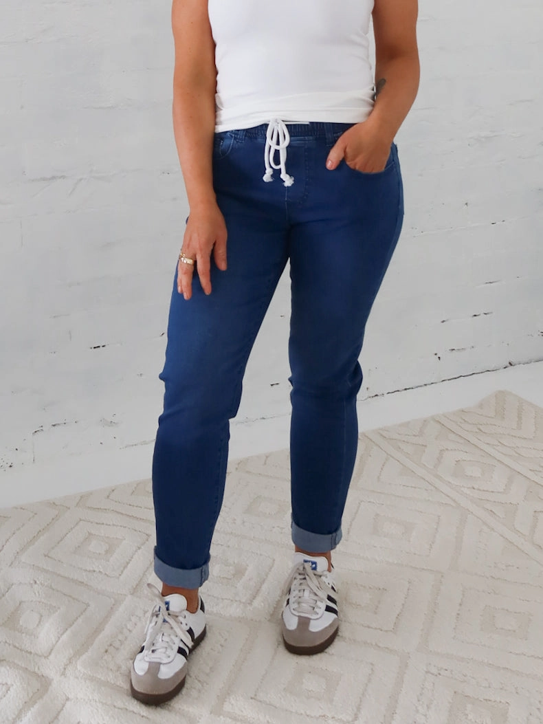 Sunny Vibes Weekend Style Traveler Gear Mason Joggers - Dark Blue