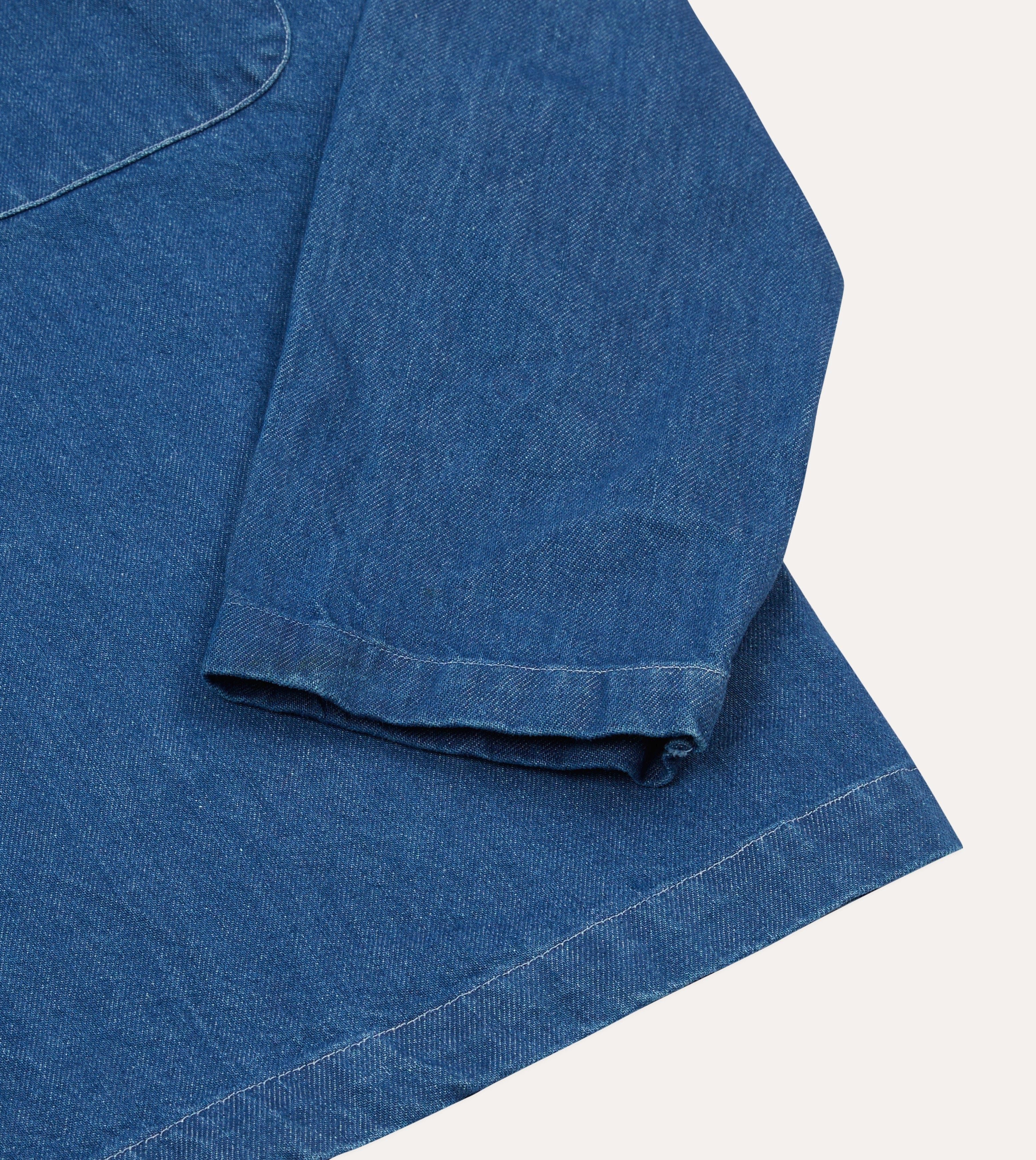 Casual Hangout Exclusive Collection Stone Wash Denim Smock