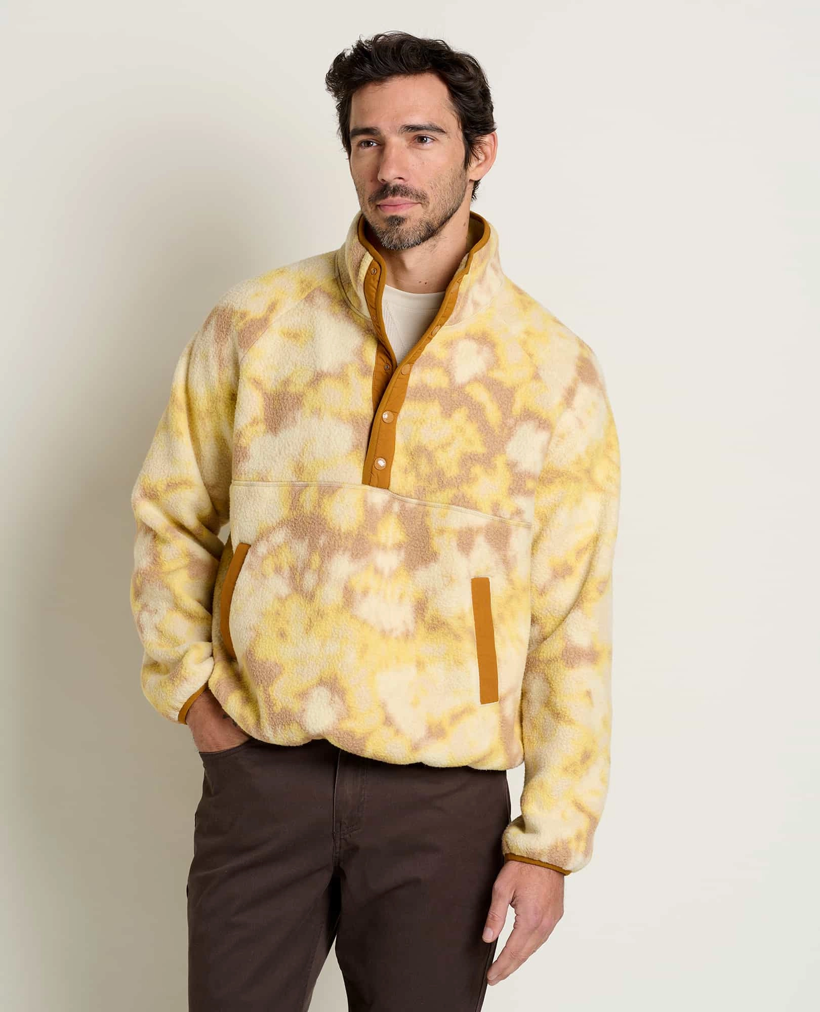 Men's Campo Fleece Pullover Sporty Comfort