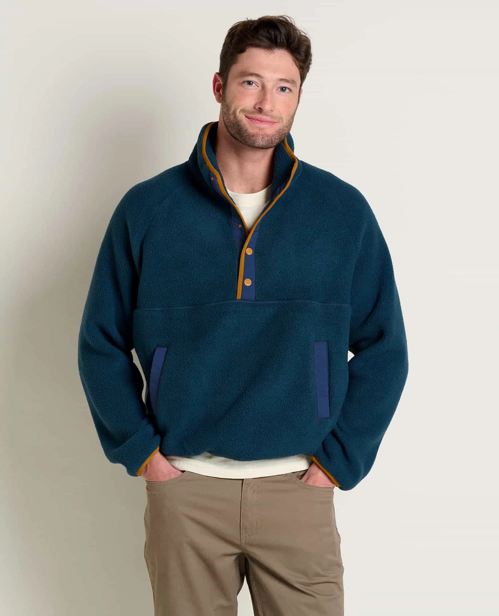 Adjustable drawstring Men's Campo Fleece Pullover