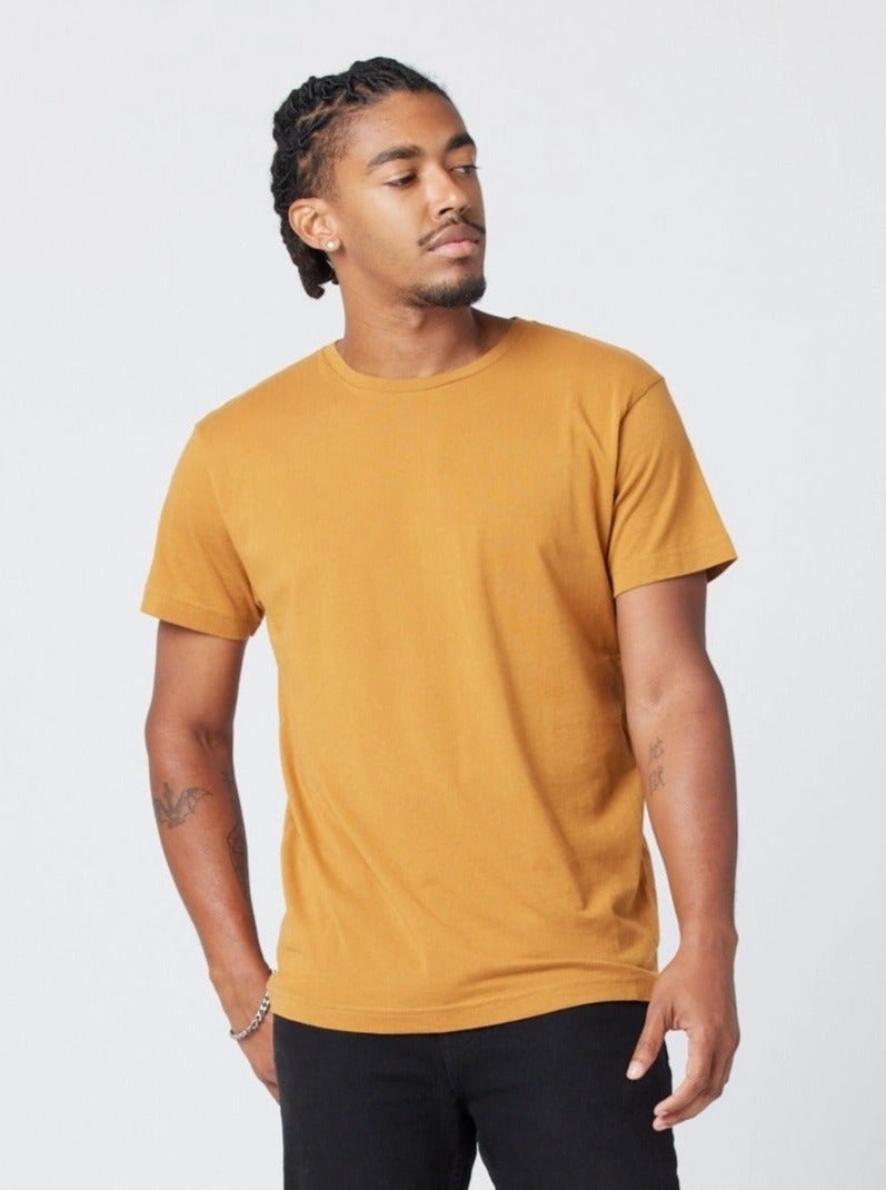 Men's Unisex T-Shirt - Tumeric Non Chafing Side Seams