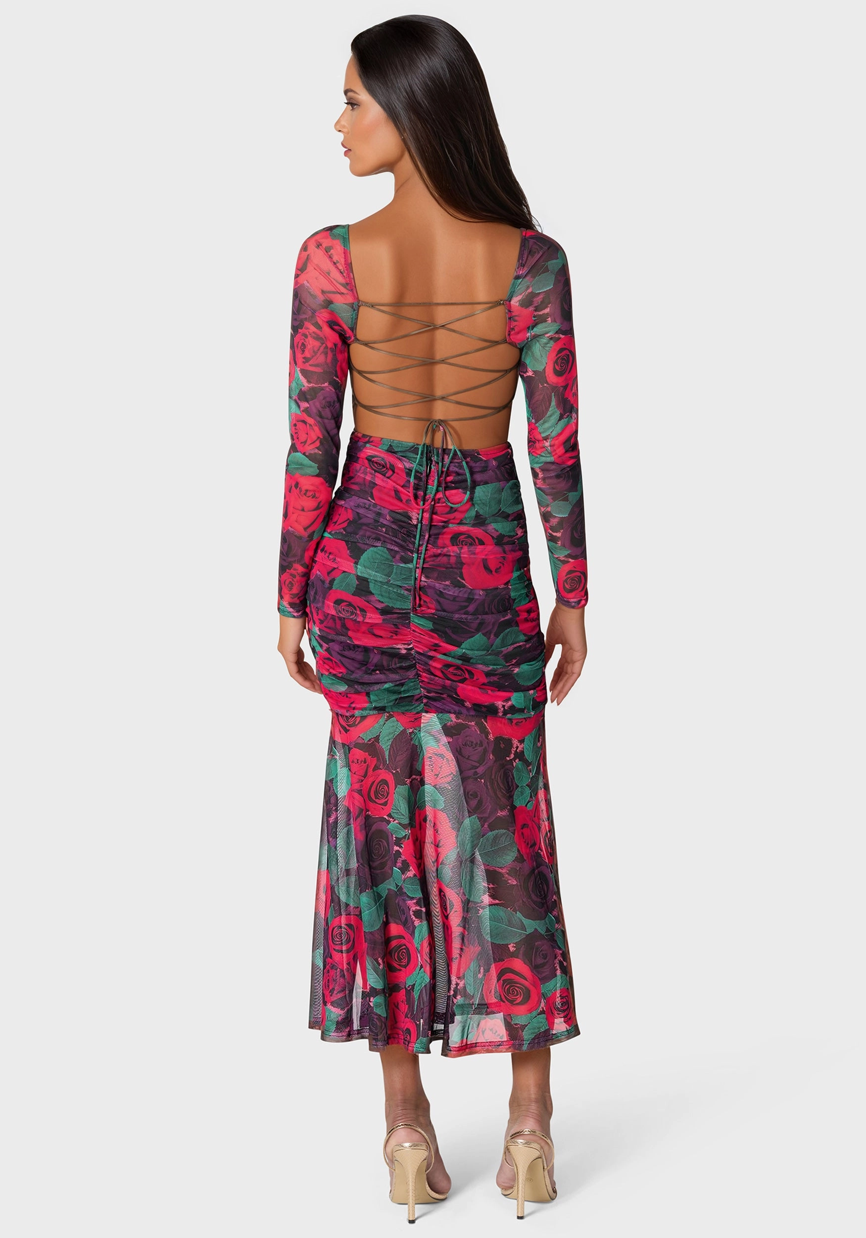 Functional Wear Mesh Open Back Midi