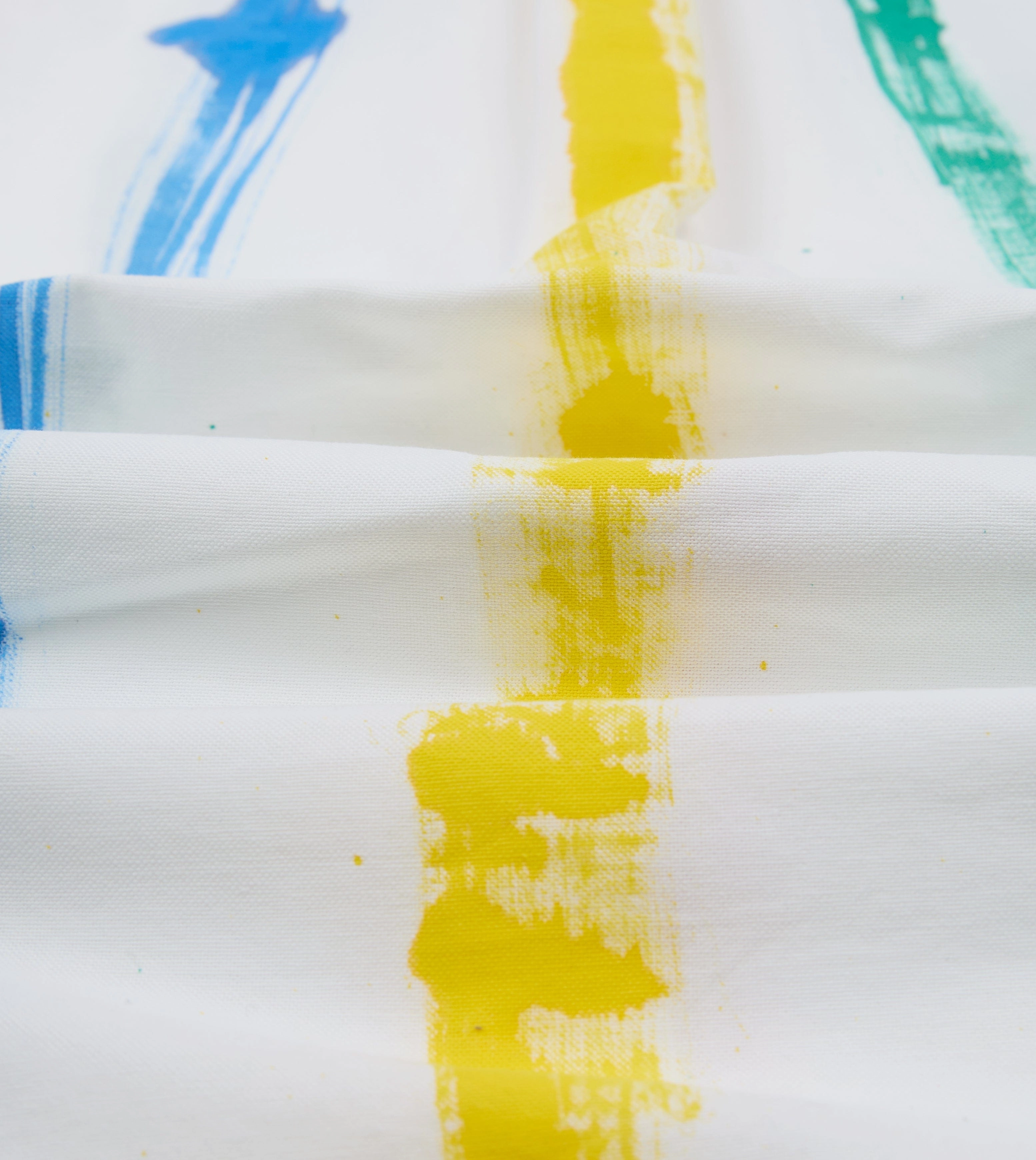 Michael McGregor for Drake??s Hand-Painted Stripe Cotton Oxford Cloth Button-Down Shirt Organic Cotton