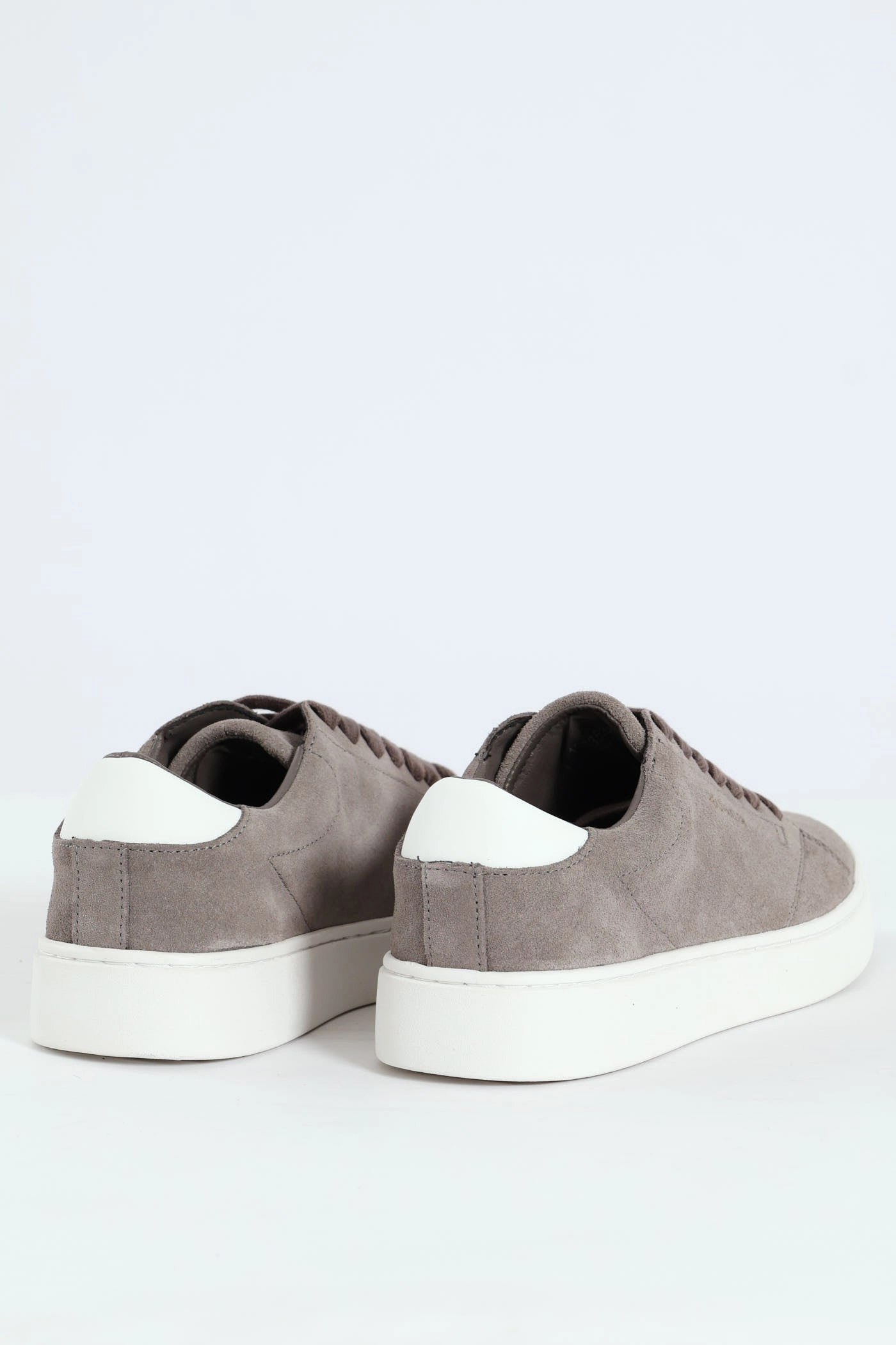 Suede Court Sneaker - Grey MoistureWickingFabric Tread Pattern Optimization