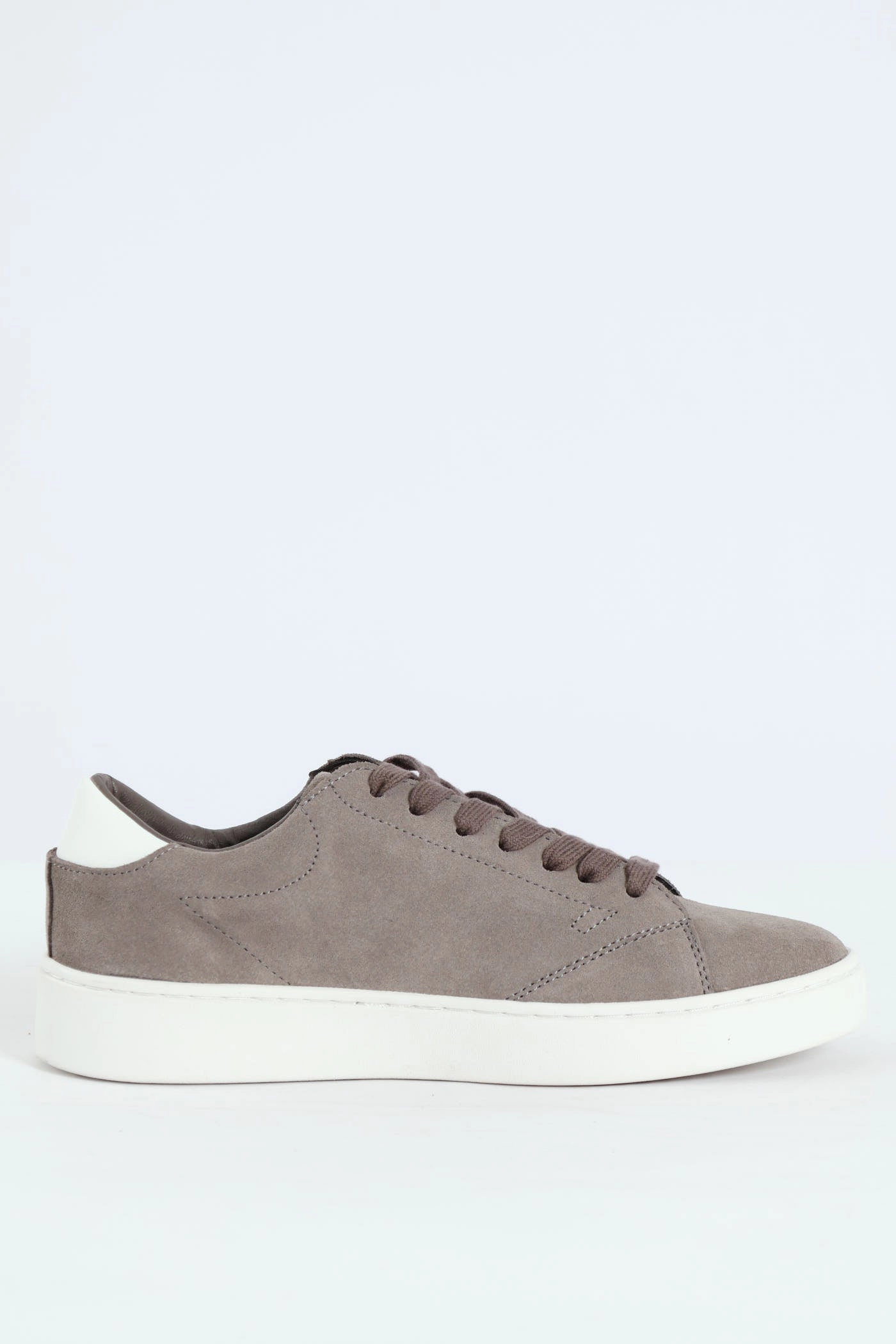 Suede Court Sneaker - Grey Hydraulic Heel Cushioning