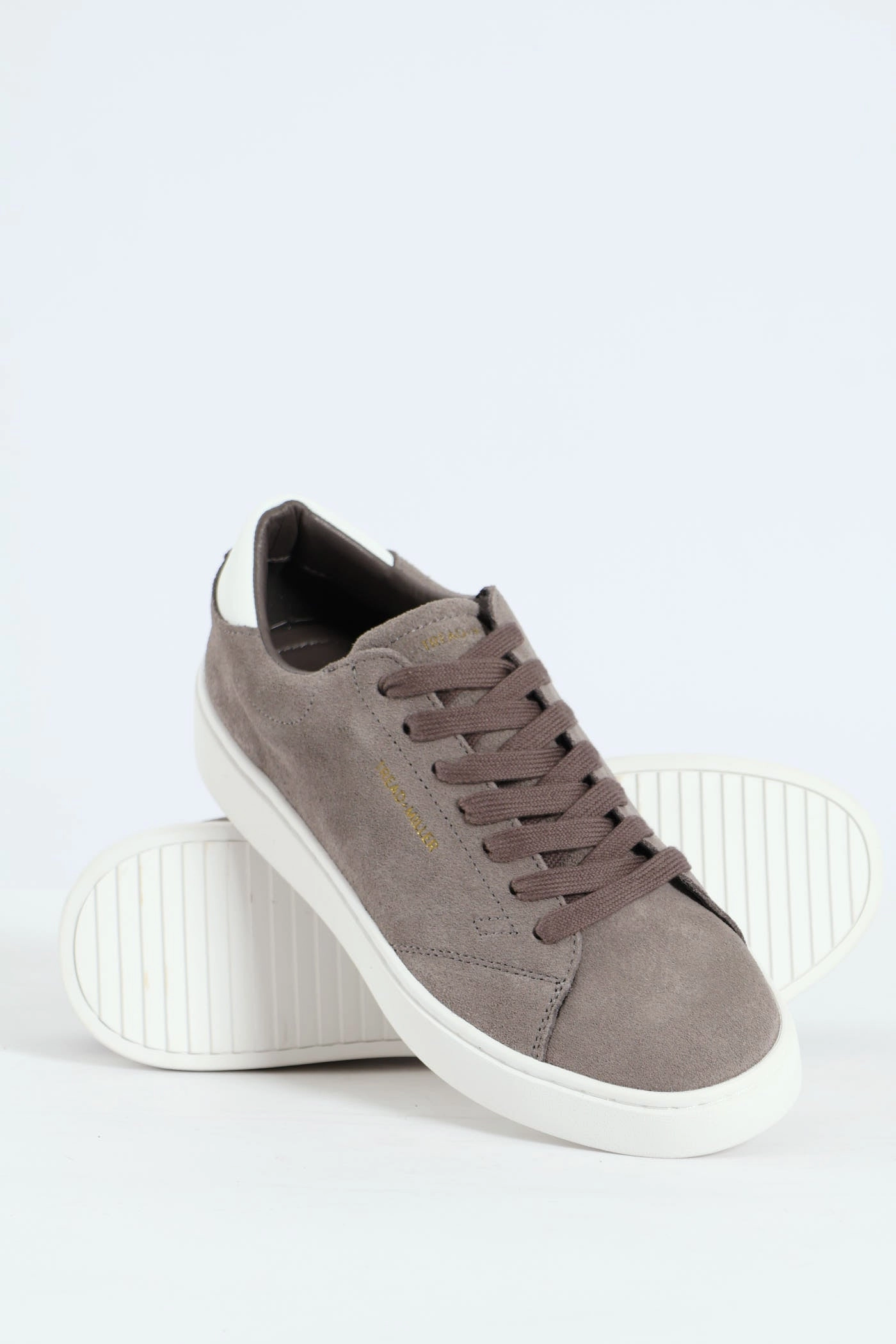 Suede Court Sneaker - Grey Neutral Arch Smart stability