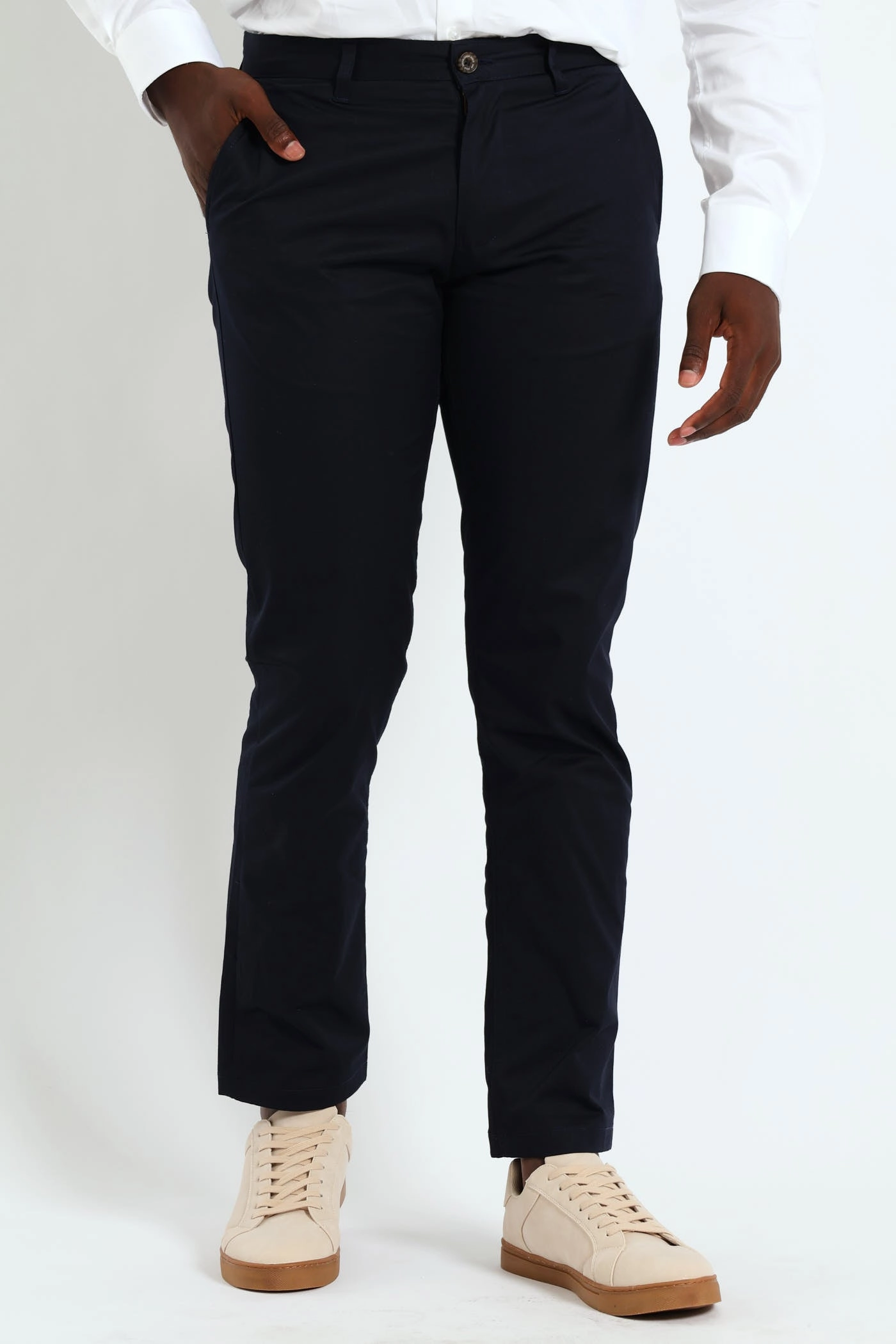 Milan Straight Leg Chino - Navy Premium Look