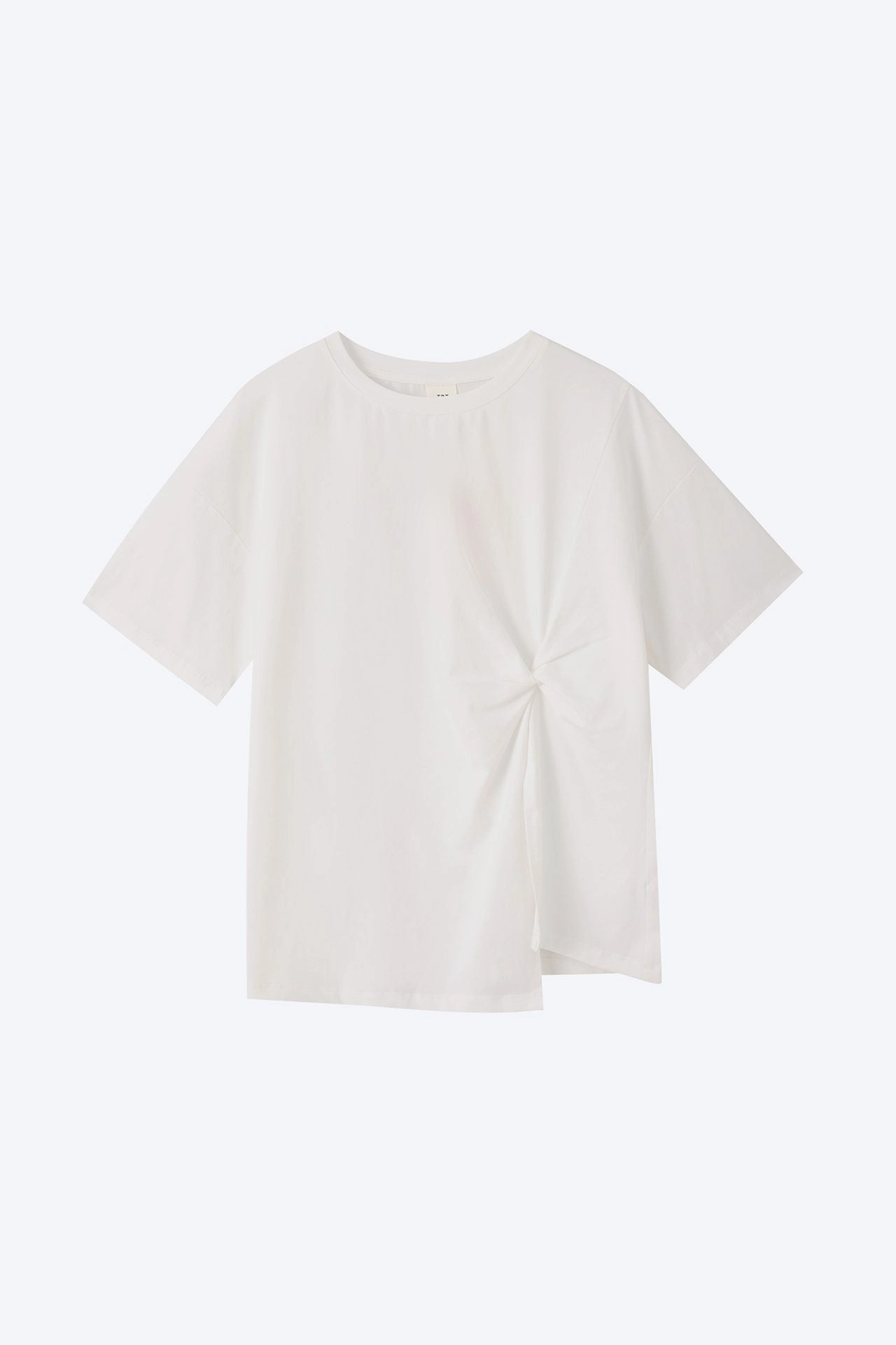 Layering Must-Have Twist Knot Tee - Cream [AT]