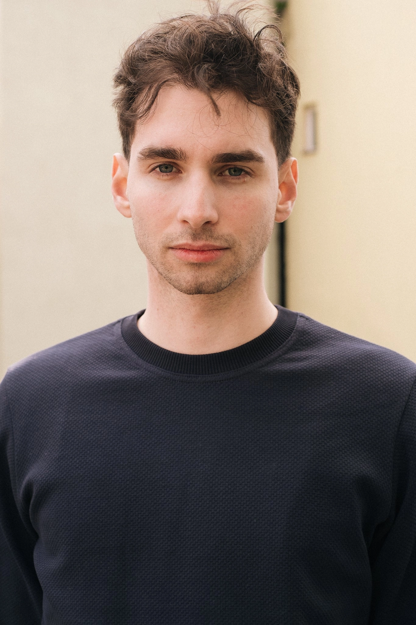 CREWNECK /  3D NAVY Simple Layer