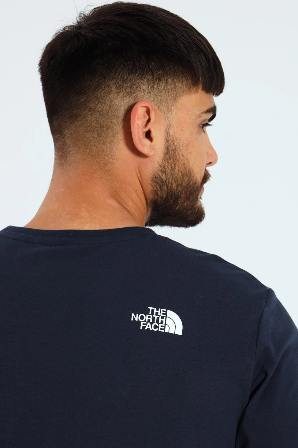 Simple Dome Tee - Navy Tubular Knit Structure