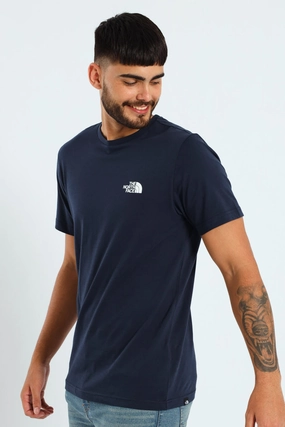 Simple Dome Tee - Navy Ethically Sourced Materials Pocket Design