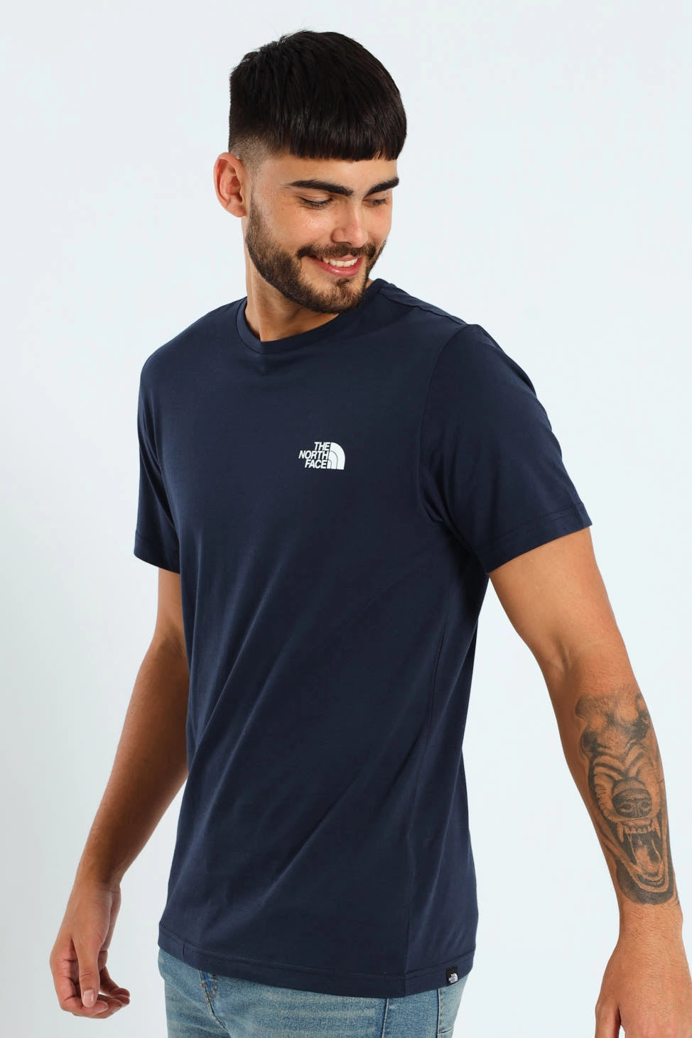 Simple Dome Tee - Navy Ethically Sourced Materials Pocket Design