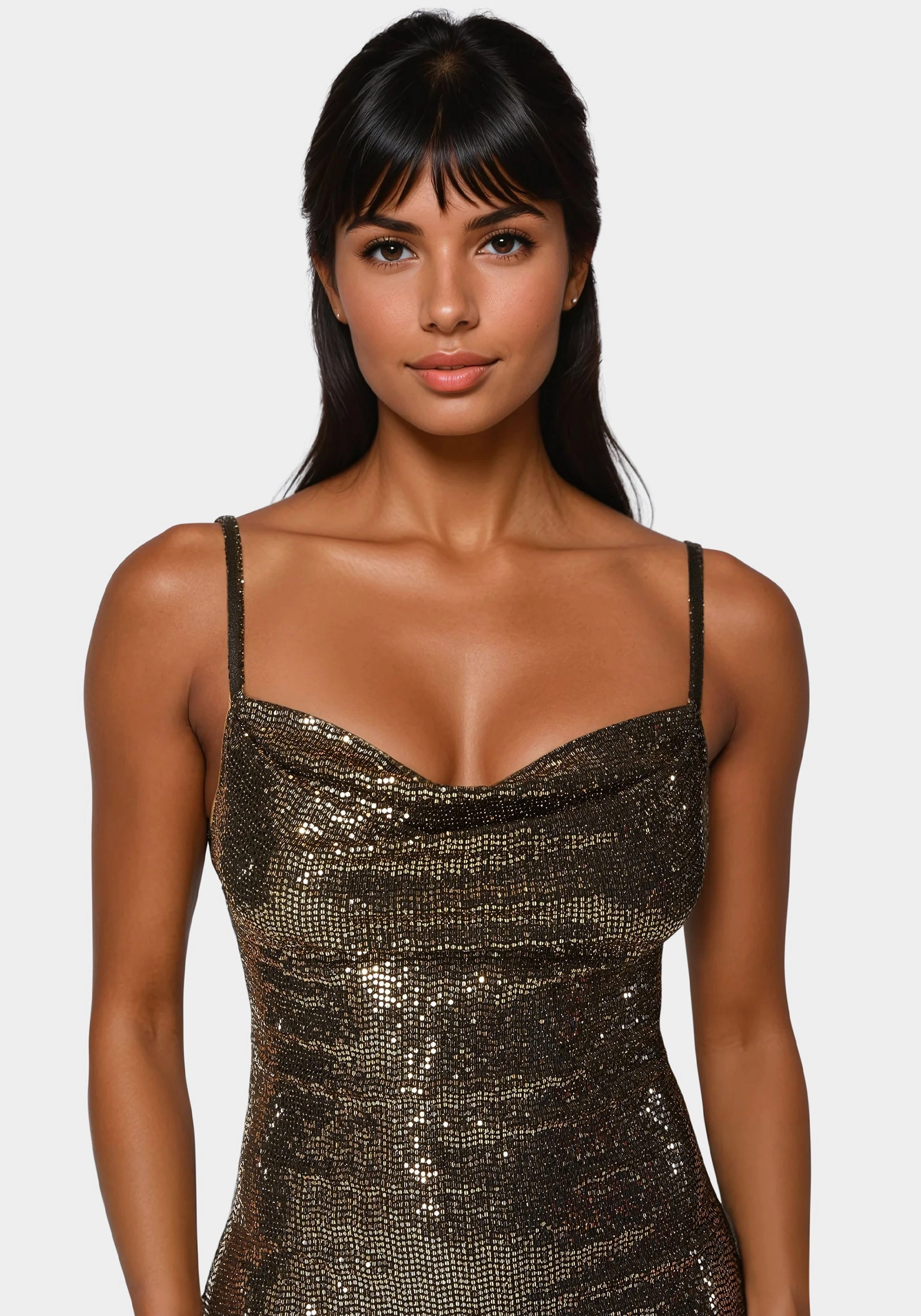 Fashionable outfit for outings Spaghetti Gown Long Slim Maxi