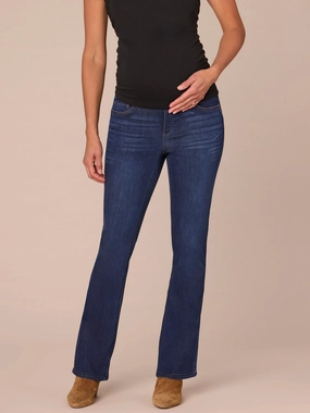 Work Outfit "Ab"solution Indigo Maternity Itty Bitty Boot Baby Bump Jeans