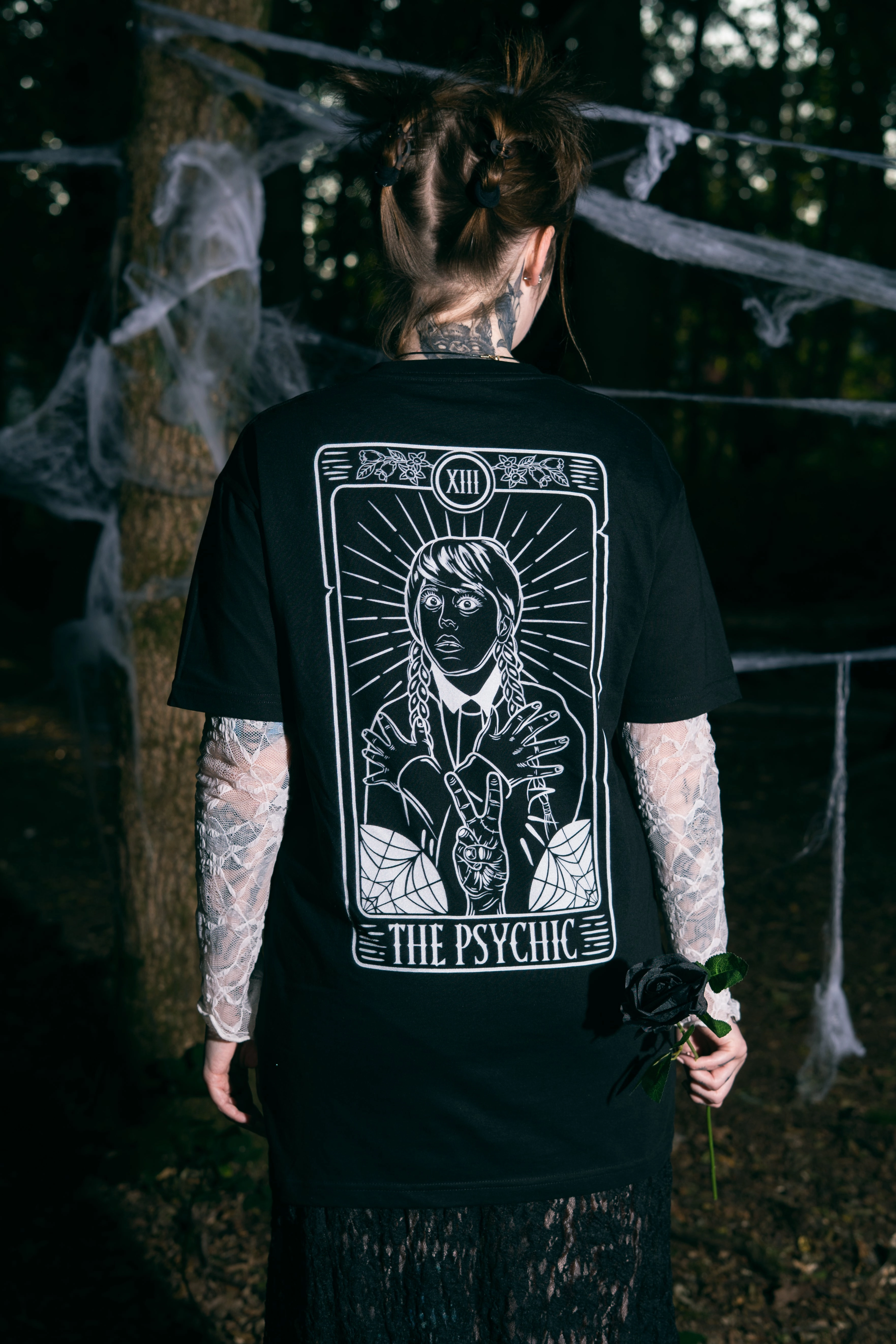 Convertible Neckline Full Of Woe Tee