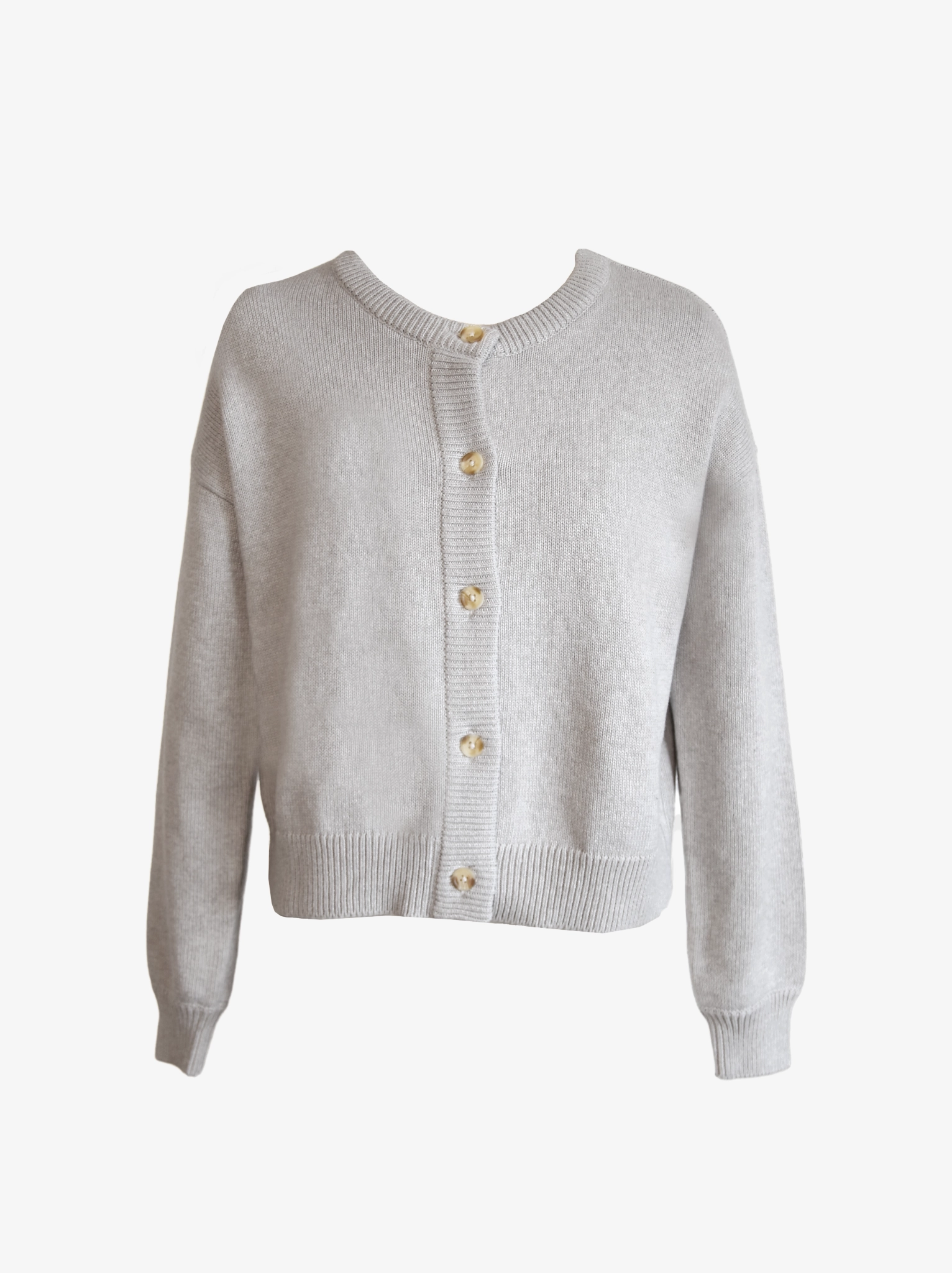 Layered Warmth Willow Classic Cardigan - Heather Grey