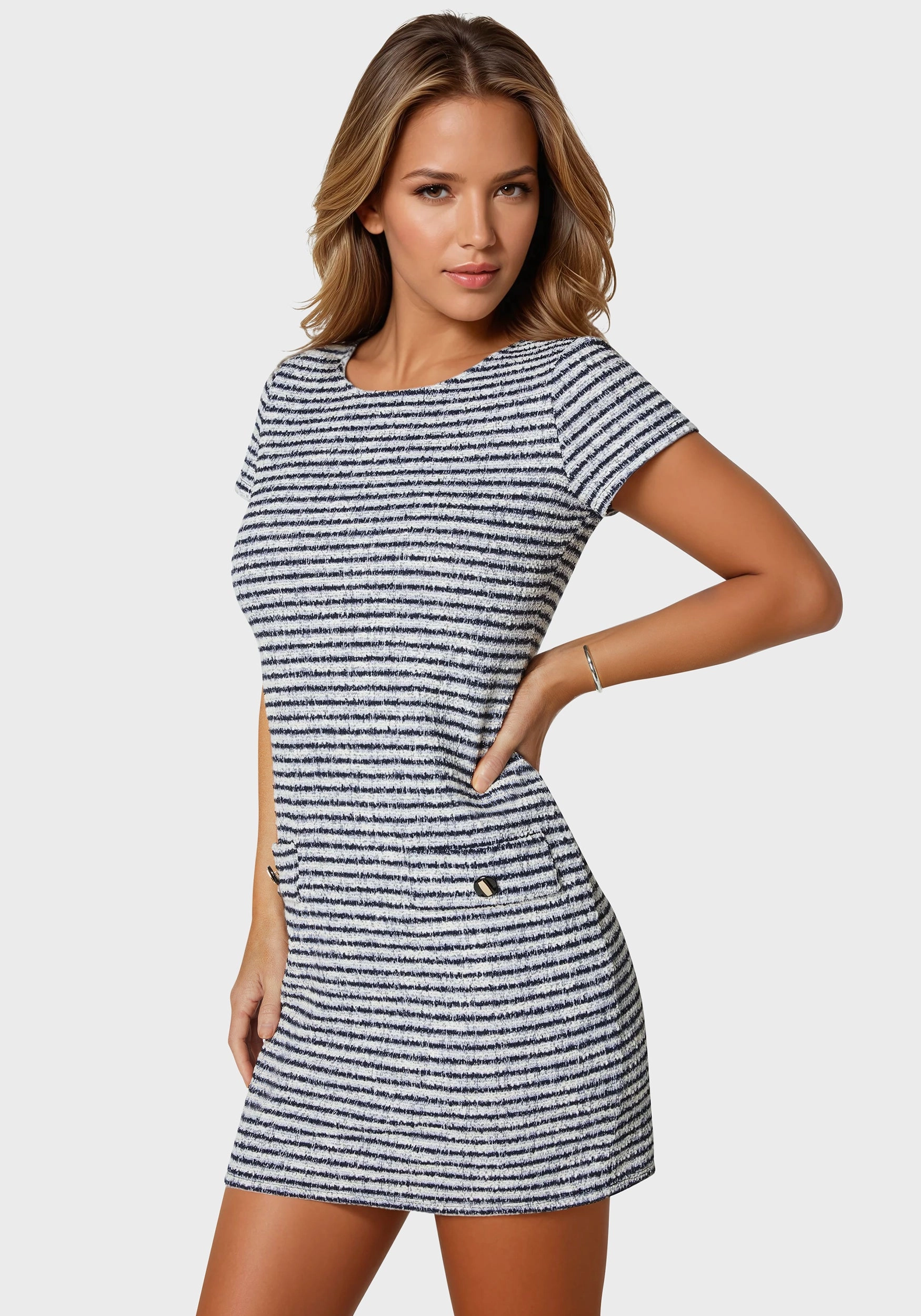 Stylish and Comfortable Tweed T Shirt Dress