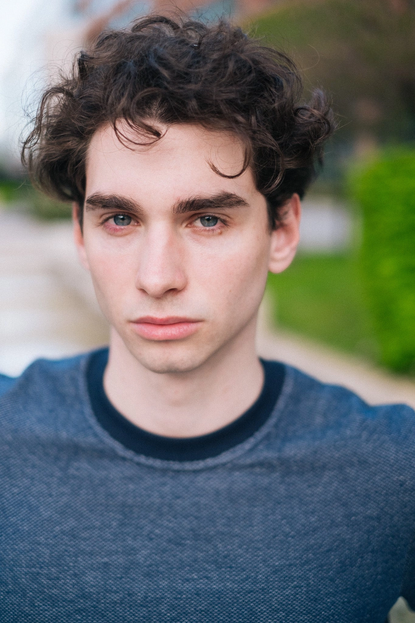 Everyday Essentials lanyard accents BICOLOR CREWNECK / NAVY