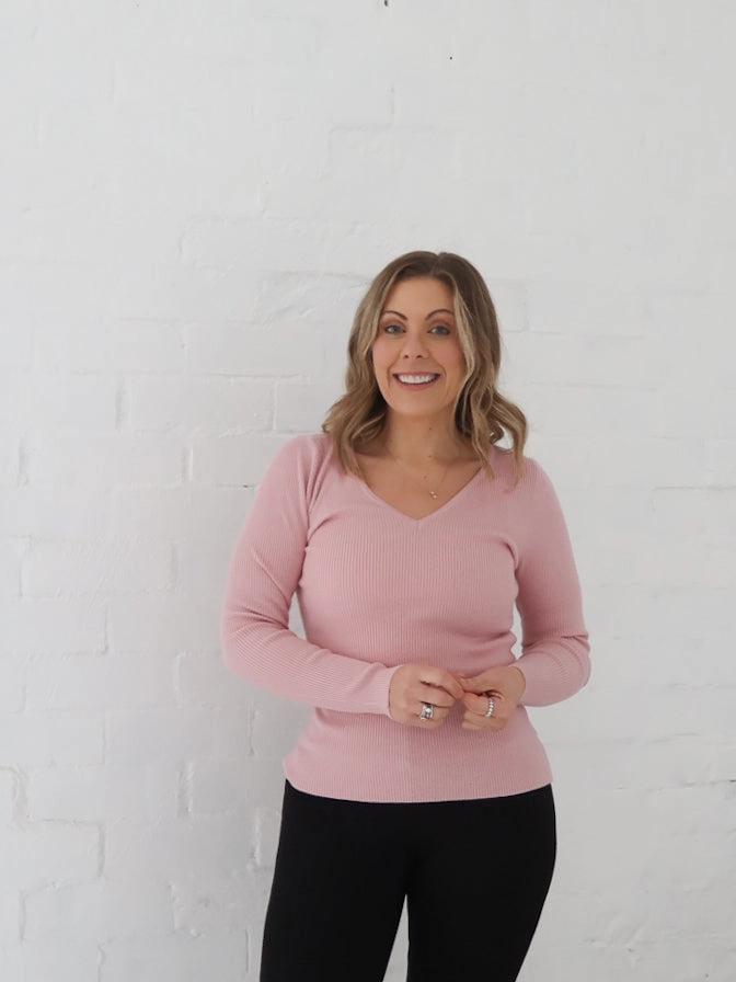 Dawson Knit Top - Pink Generic Classroom