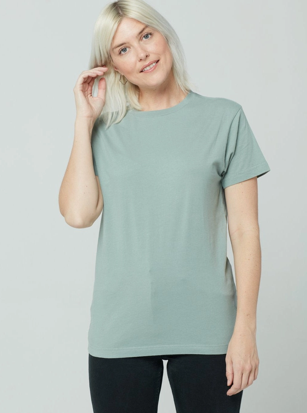 AbrasionResistant Fabric 3D Spacer Fabric Unisex T-Shirt - Sage