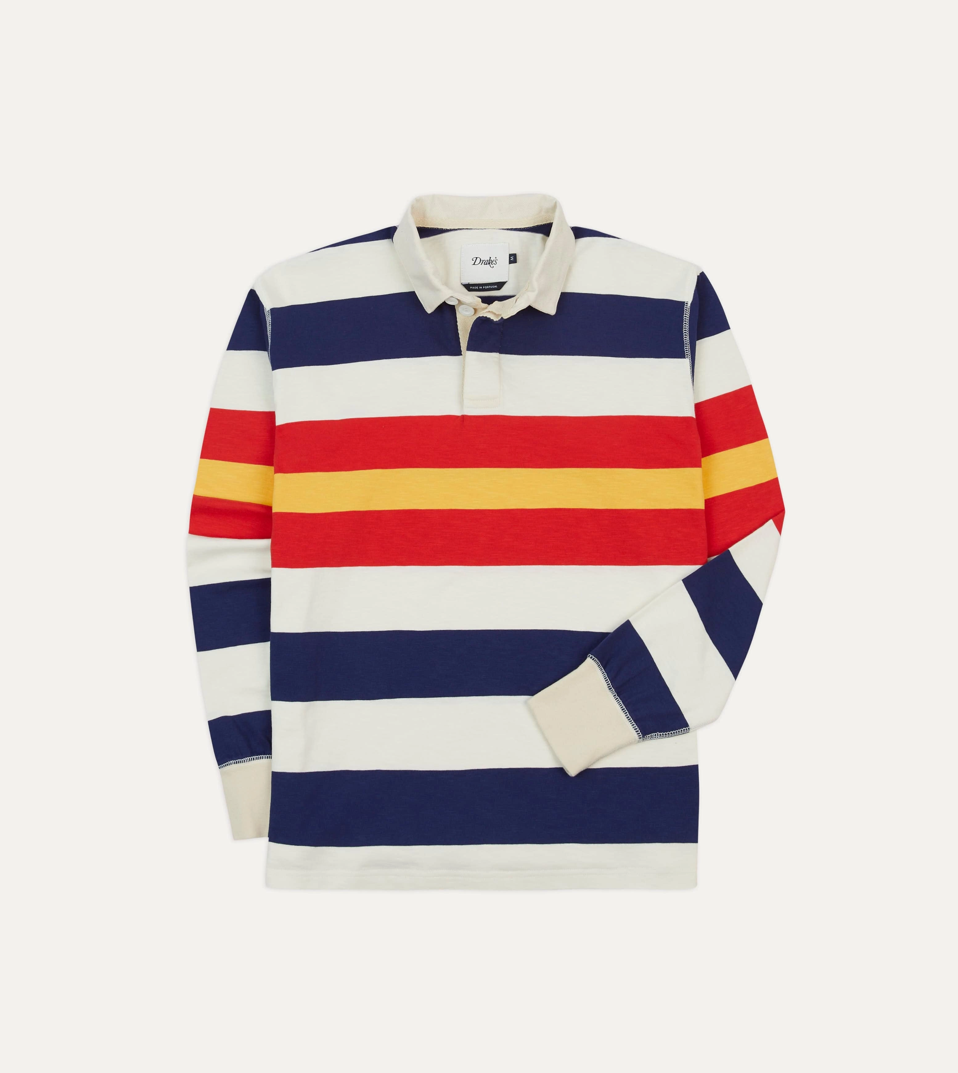 Active Wear Multi Stripe Flam?? Cotton Rugby Shirt