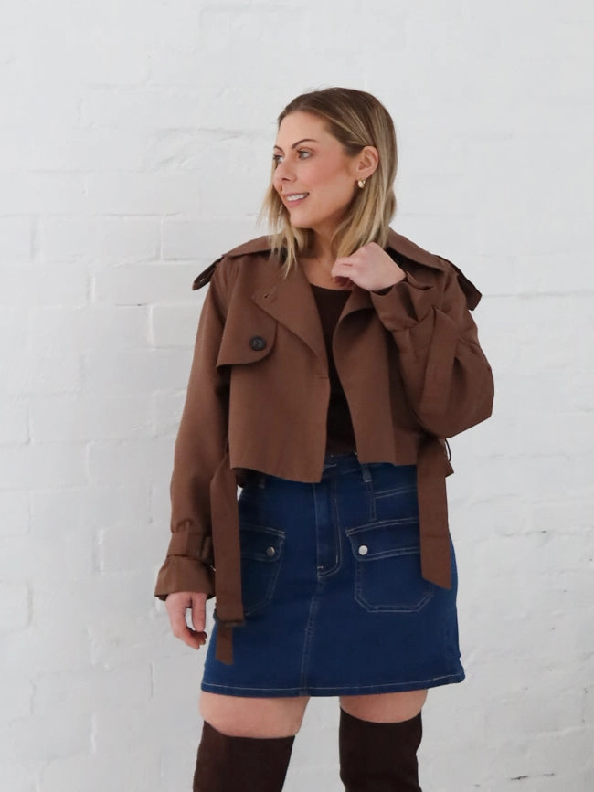 Performance Wear Contemporary Design Myka Denim Skirt