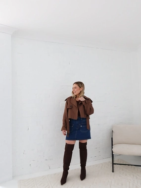 Pocket Design Wardrobe Basics Myka Denim Skirt